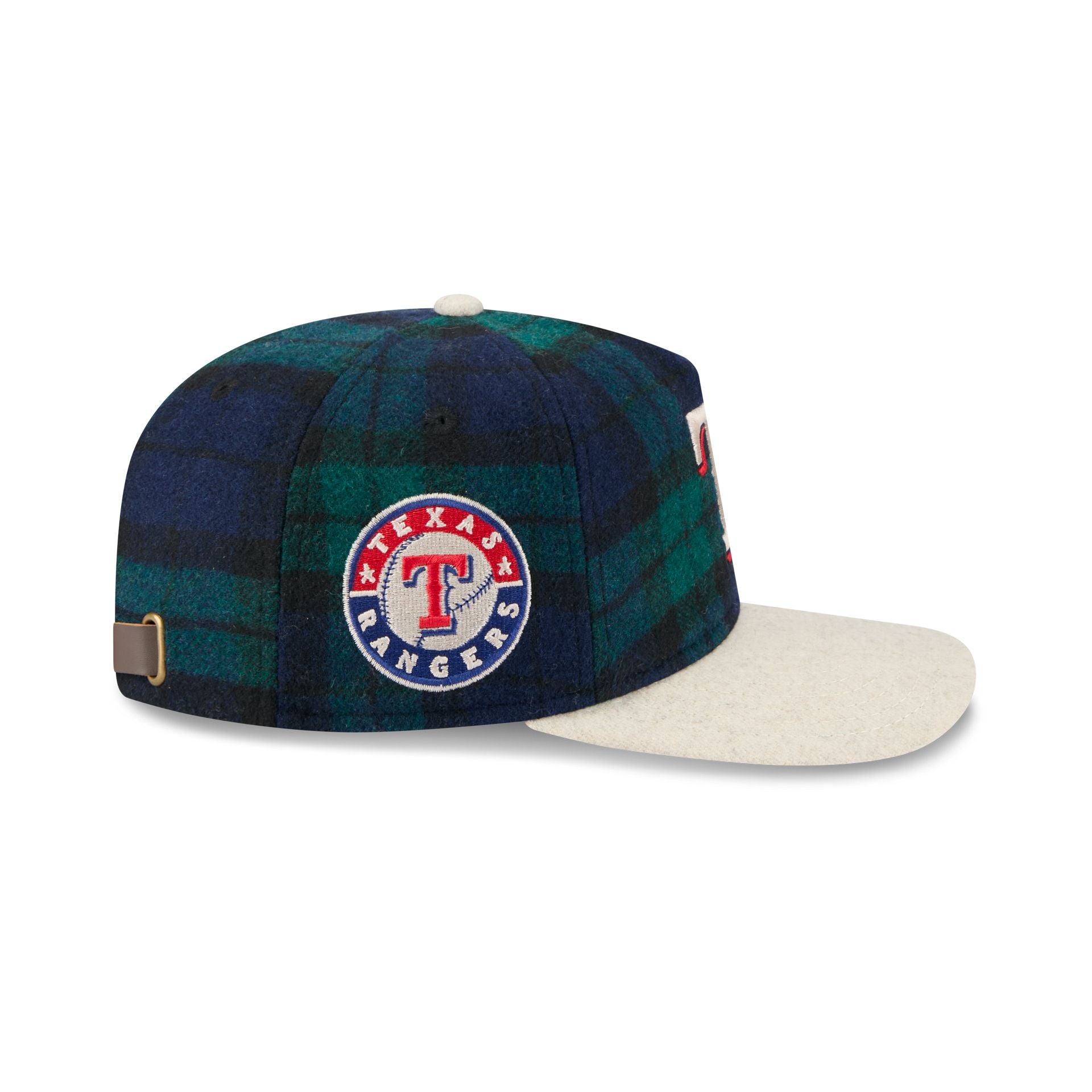 Texas Rangers Plaid Letterman 19TWENTY Adjustable Hat - Image 4