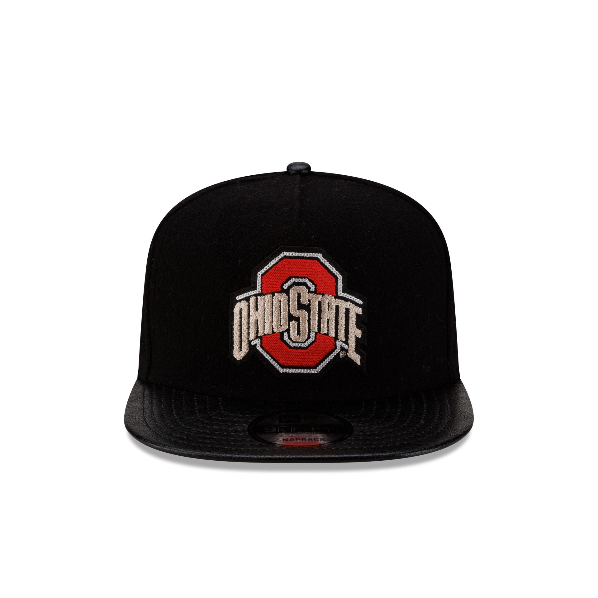 Ohio State Buckeyes Wool Letterman 9FIFTY A-Frame Snapback Hat - Image 2