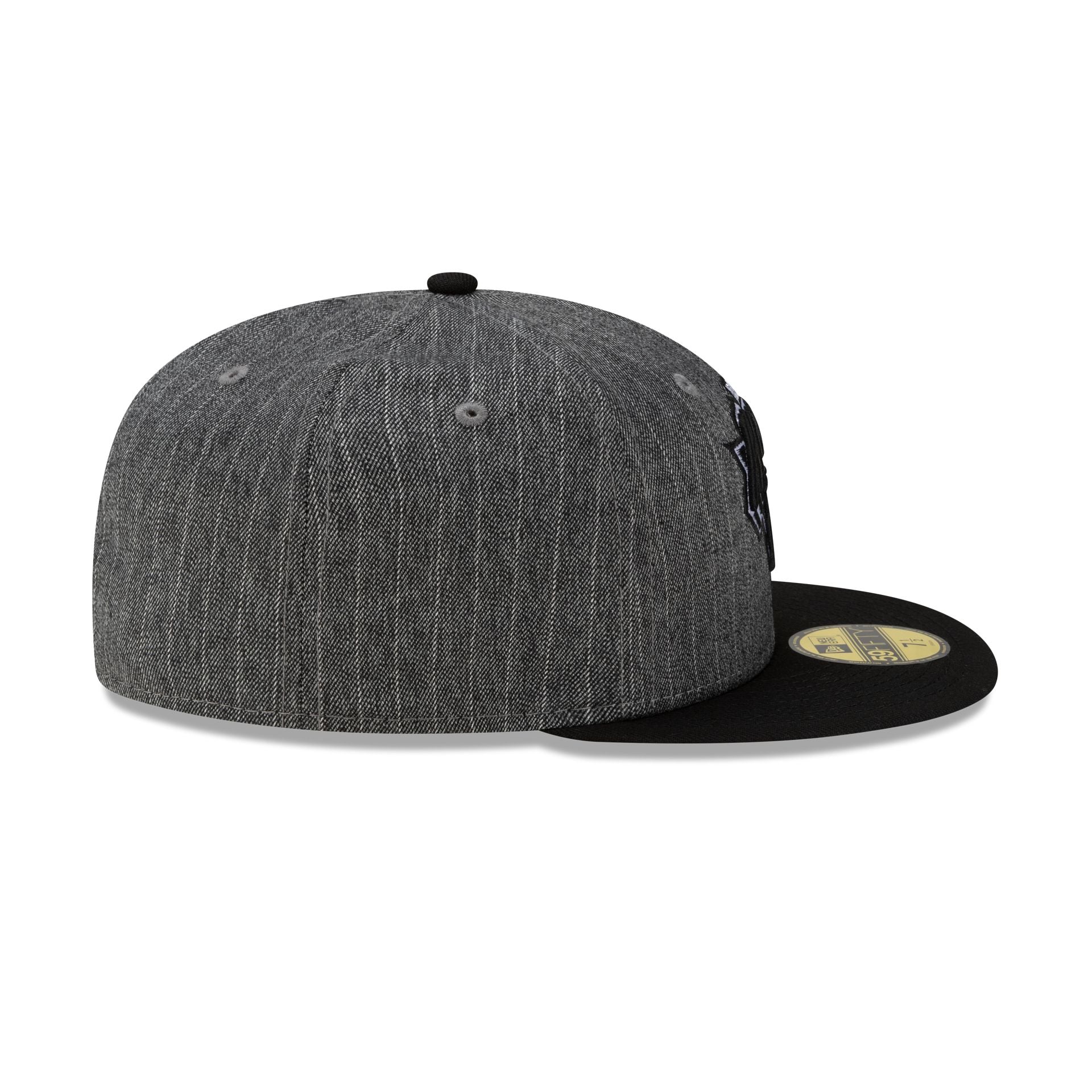 Just Caps Black Pinstripe New York Knicks 59FIFTY Fitted Hat - Image 5