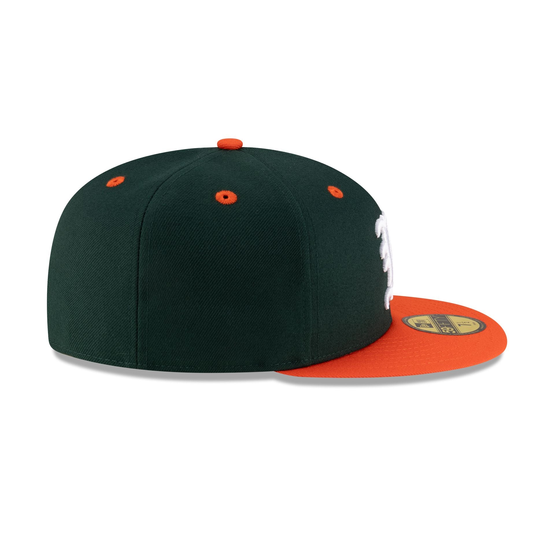 Miami Hurricanes Dark Green 59FIFTY Fitted Hat - Image 5