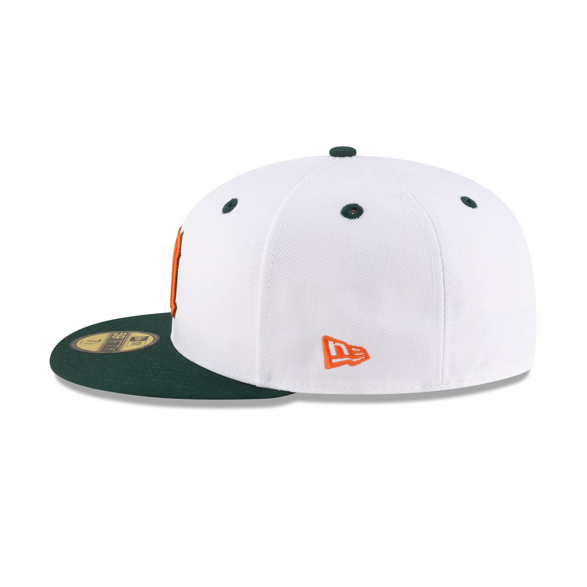 Miami Hurricanes White 59FIFTY Fitted Hat - Image 4