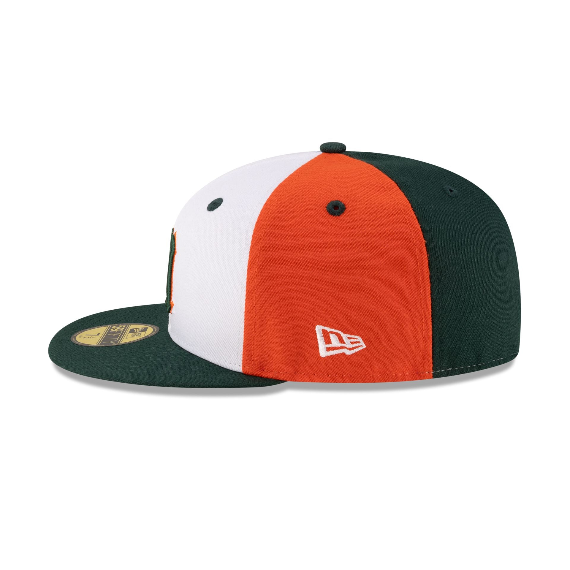 Miami Hurricanes Chrome Block 59FIFTY Fitted Hat - Image 4
