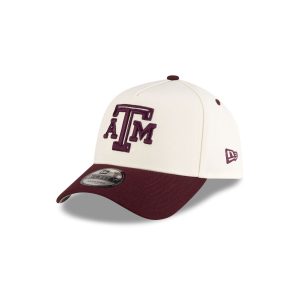 New Era x adidas Texas A&M Aggies Chrome White 9FORTY A-Frame Snapback Hat