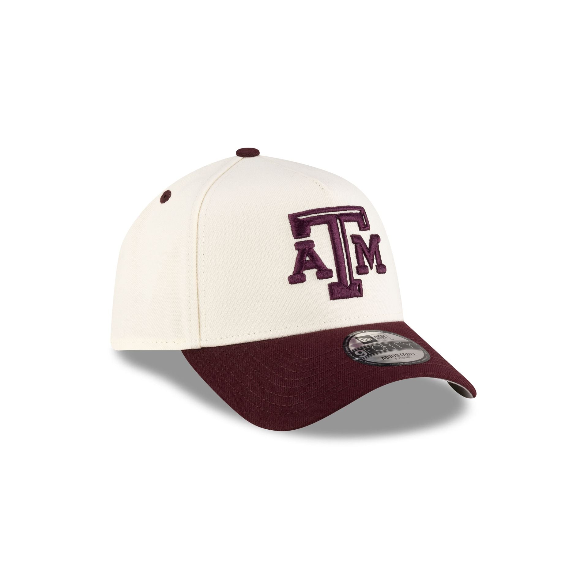 New Era x adidas Texas A&M Aggies Chrome White 9FORTY A-Frame Snapback Hat - Image 3