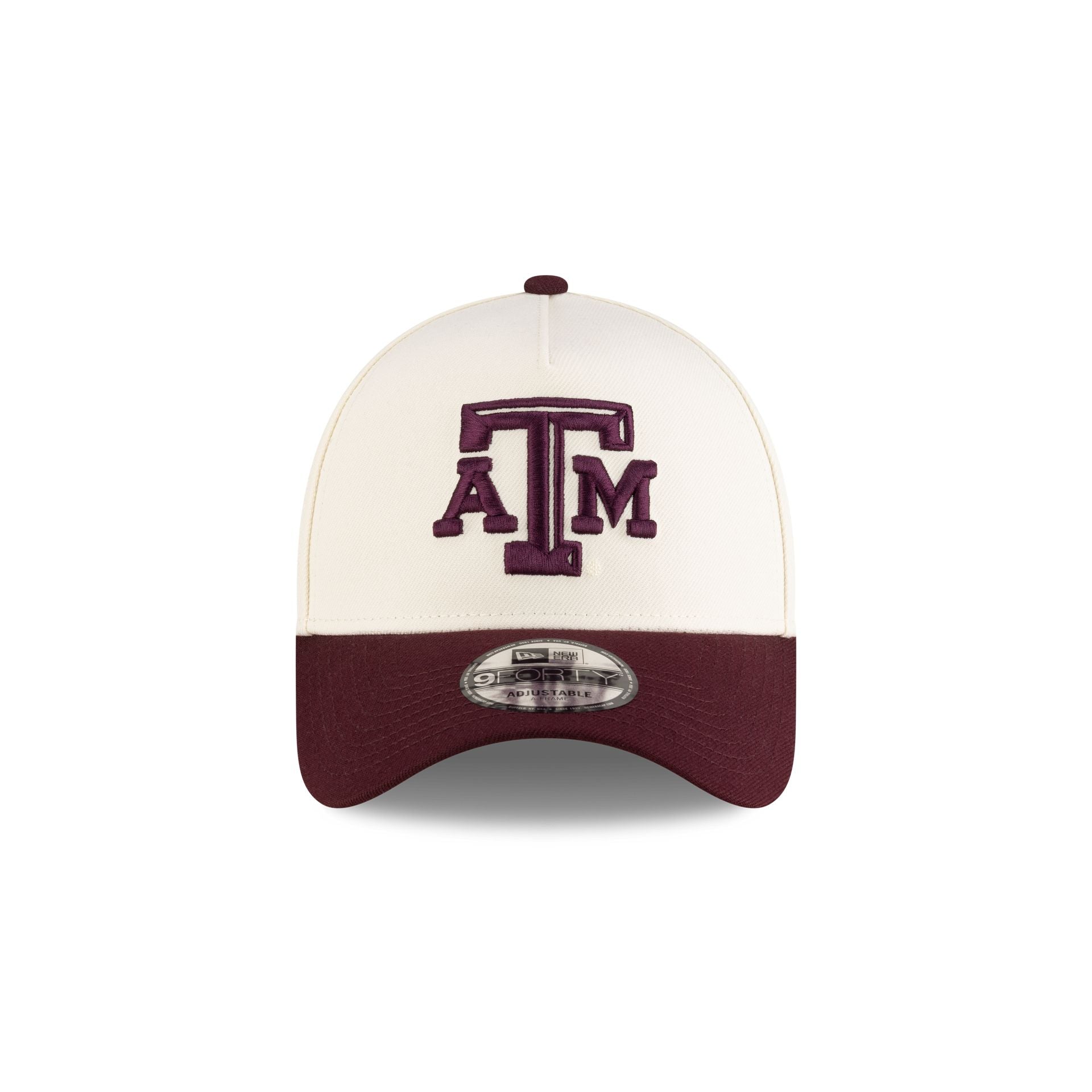 New Era x adidas Texas A&M Aggies Chrome White 9FORTY A-Frame Snapback Hat - Image 2