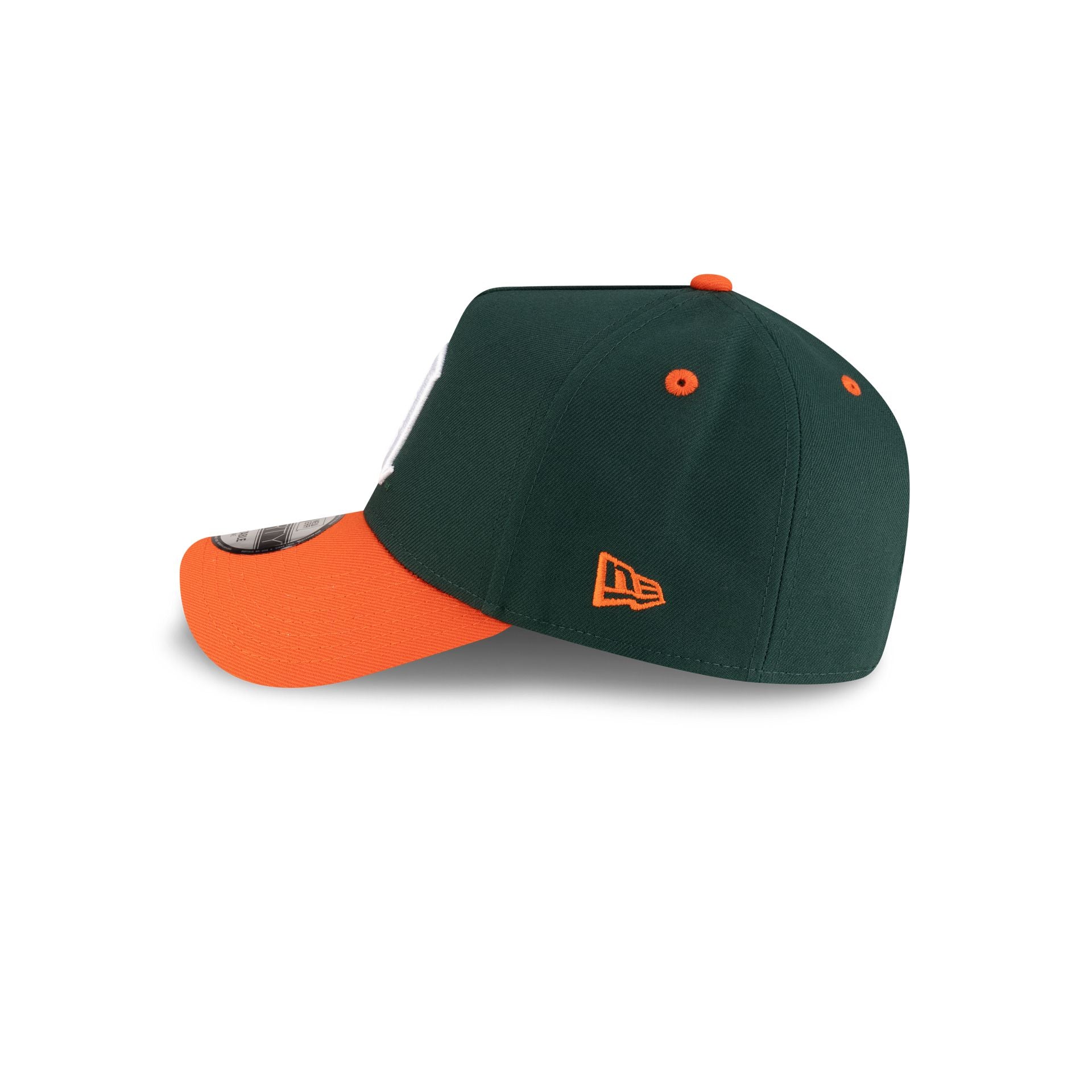 New Era x adidas Miami Hurricanes Green 9FORTY A-Frame Snapback Hat - Image 4