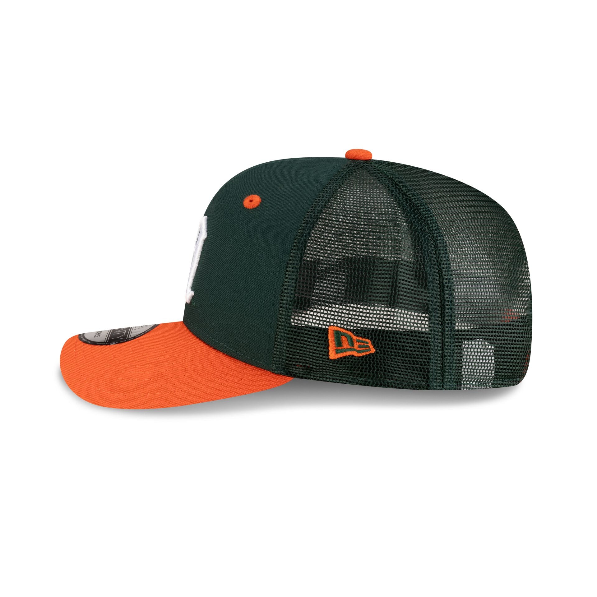 New Era x adidas Miami Hurricanes Green 9SEVENTY Trucker Hat - Image 4