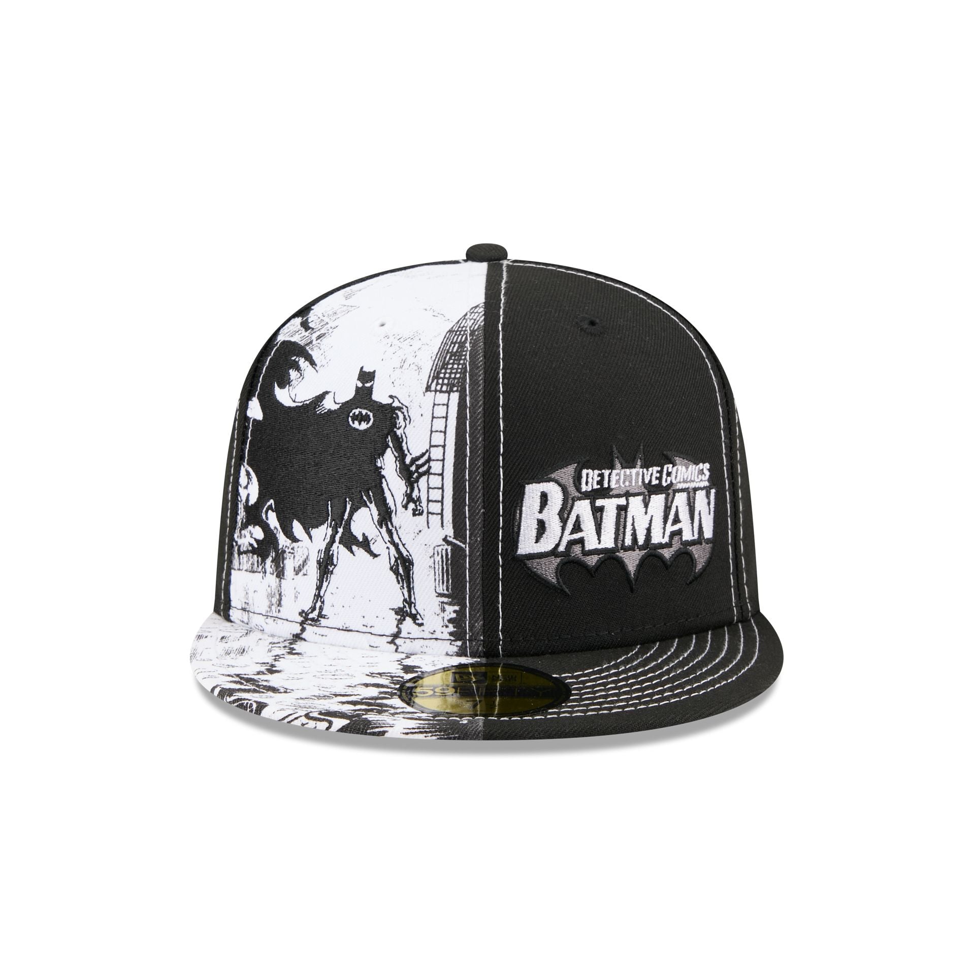 Batman Black and White Comic 59FIFTY Fitted Hat - Image 2
