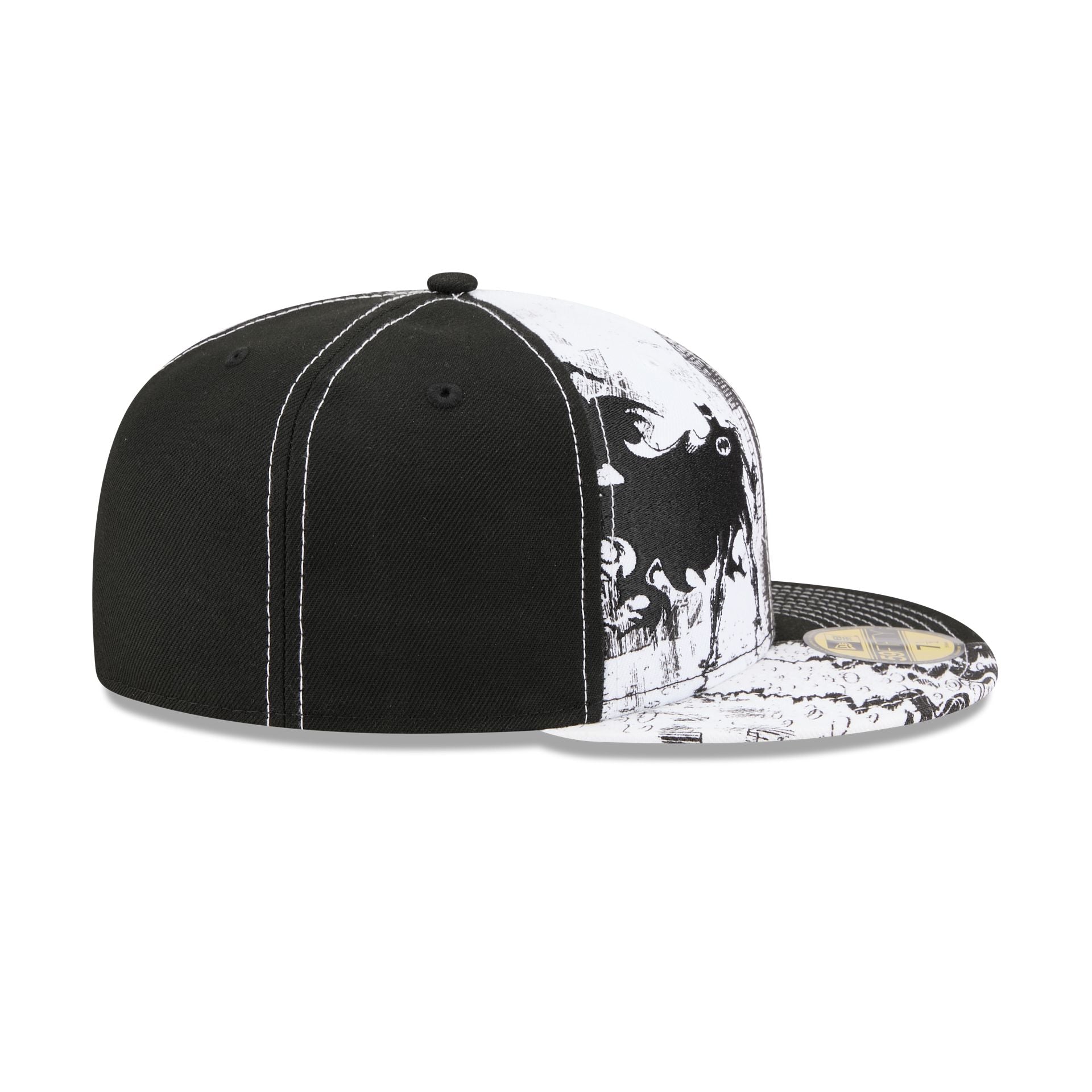 Batman Black and White Comic 59FIFTY Fitted Hat - Image 5