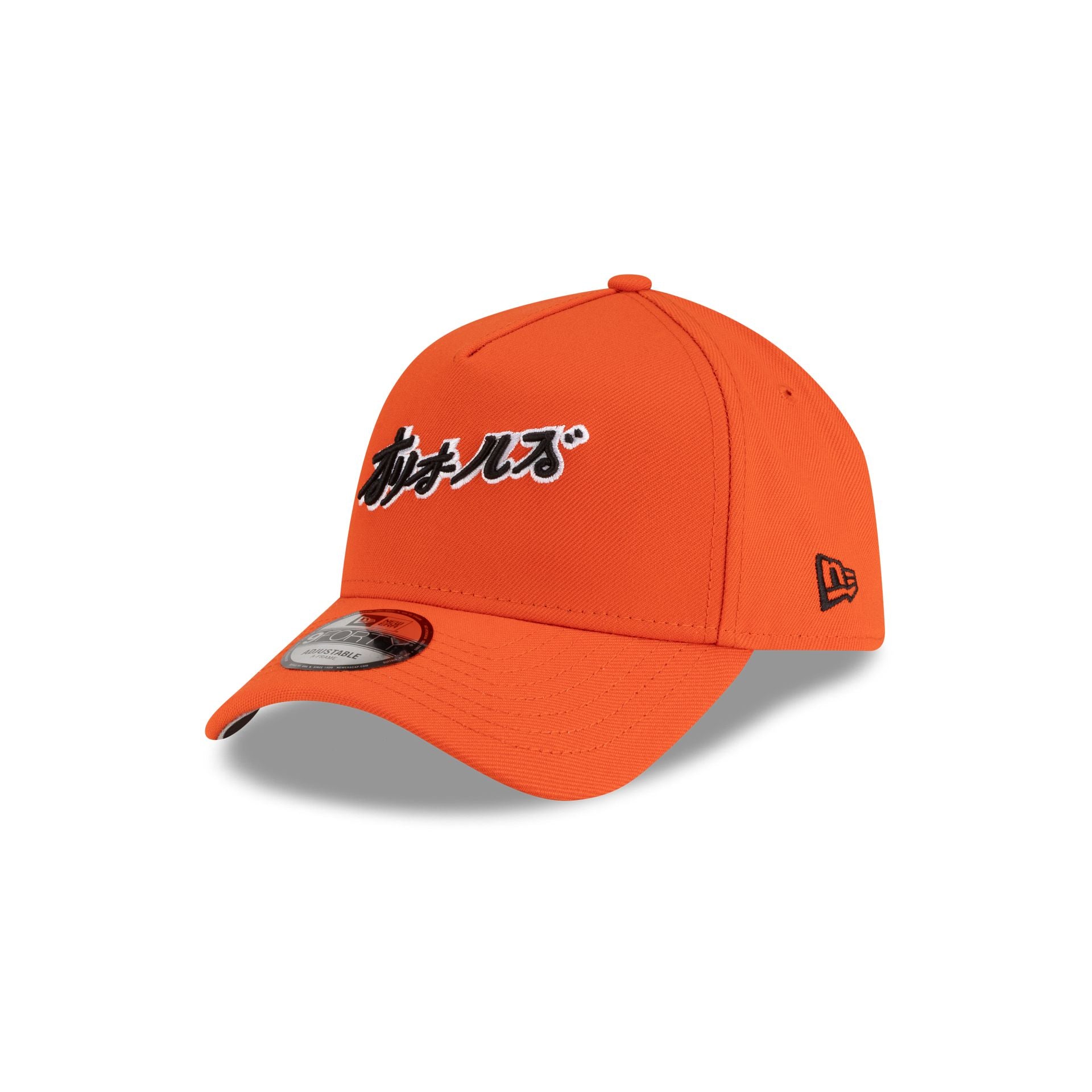 Hyperfly Katakana x Baltimore Orioles Orange9FORTY A-Frame Snapback Hat - Image 3