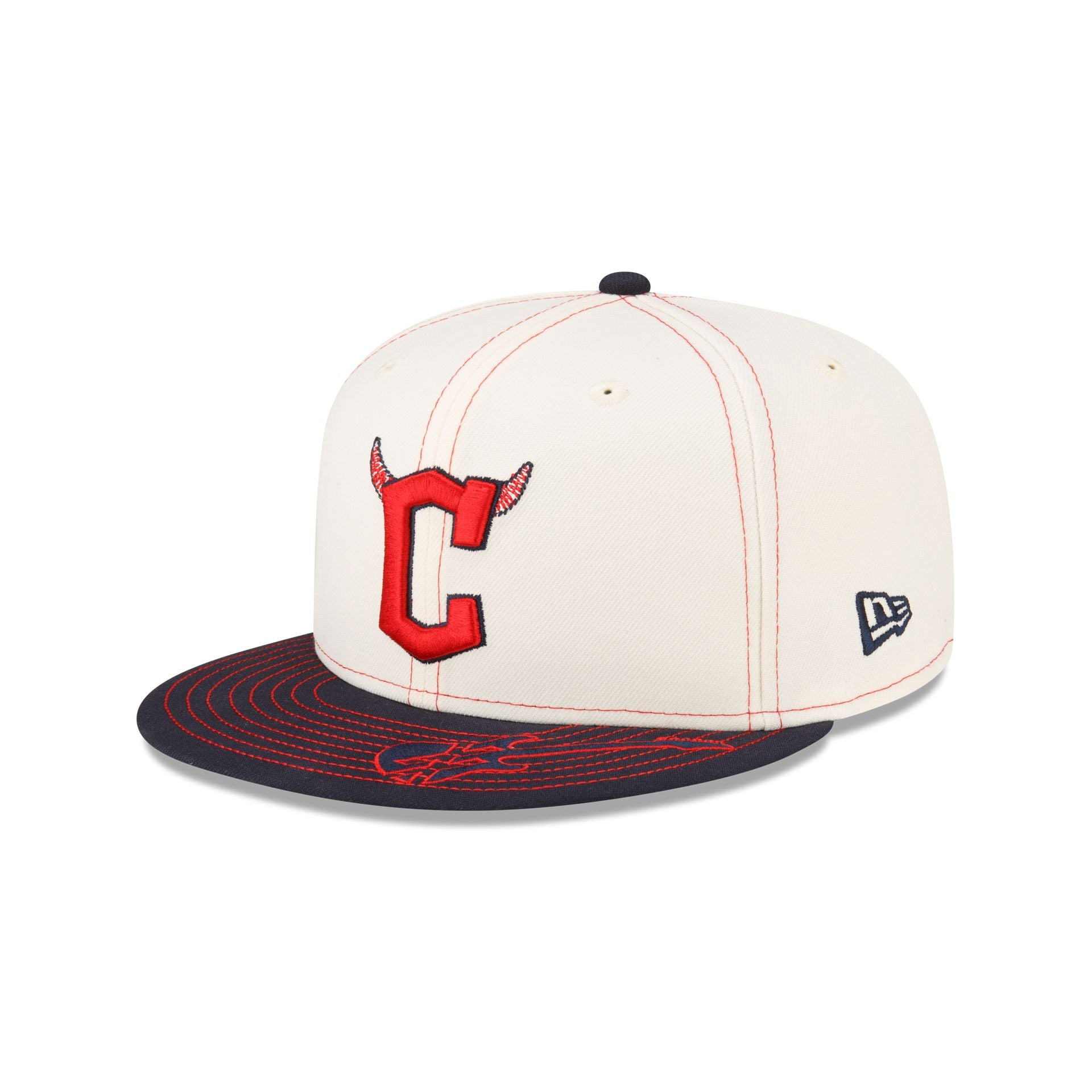 mgk x Cleveland Guardians Chrome White 59FIFTY Fitted Hat - Image 3