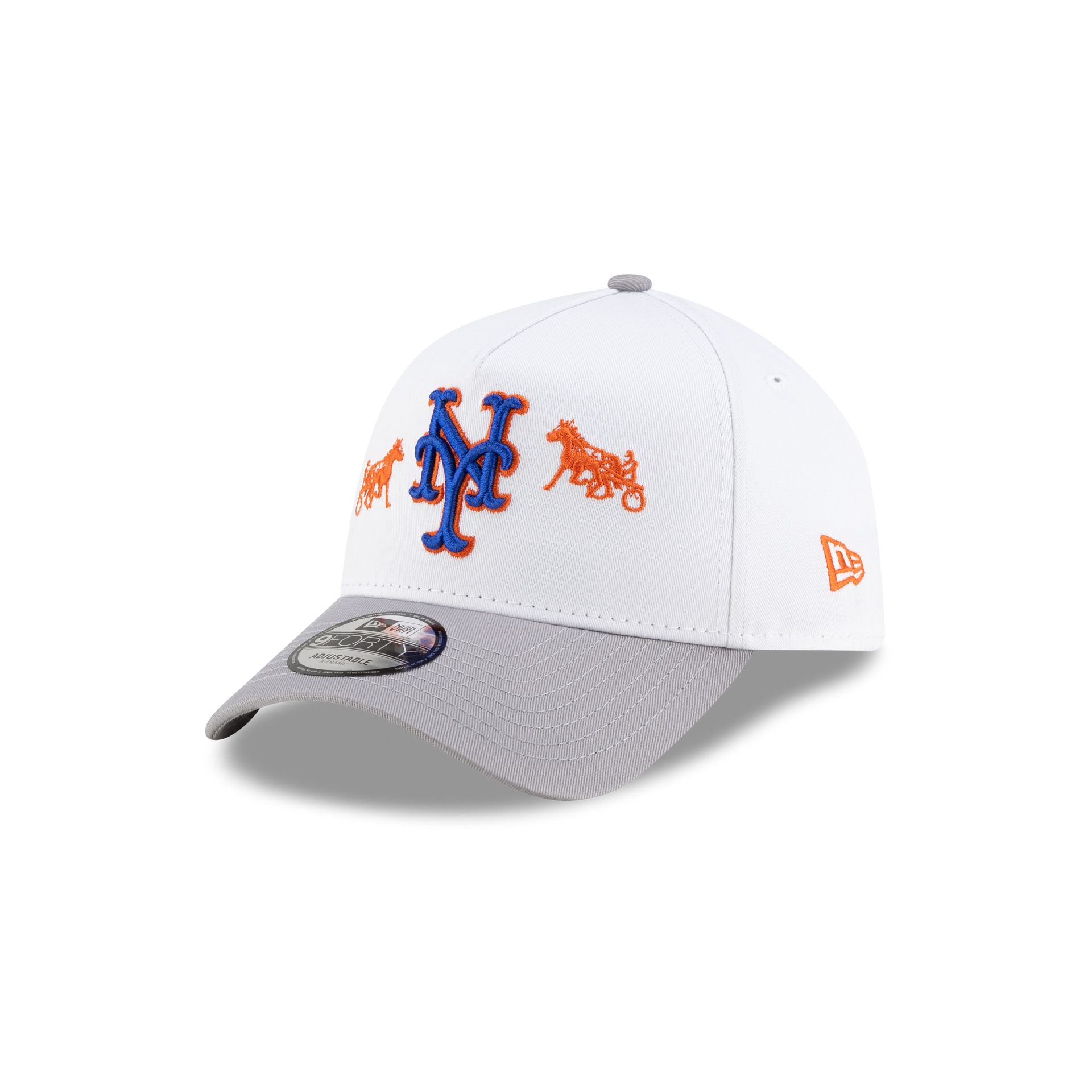 Siegelman Stable x New York Mets Gray Visor 9FORTY A-Frame Snapback Hat - Image 3