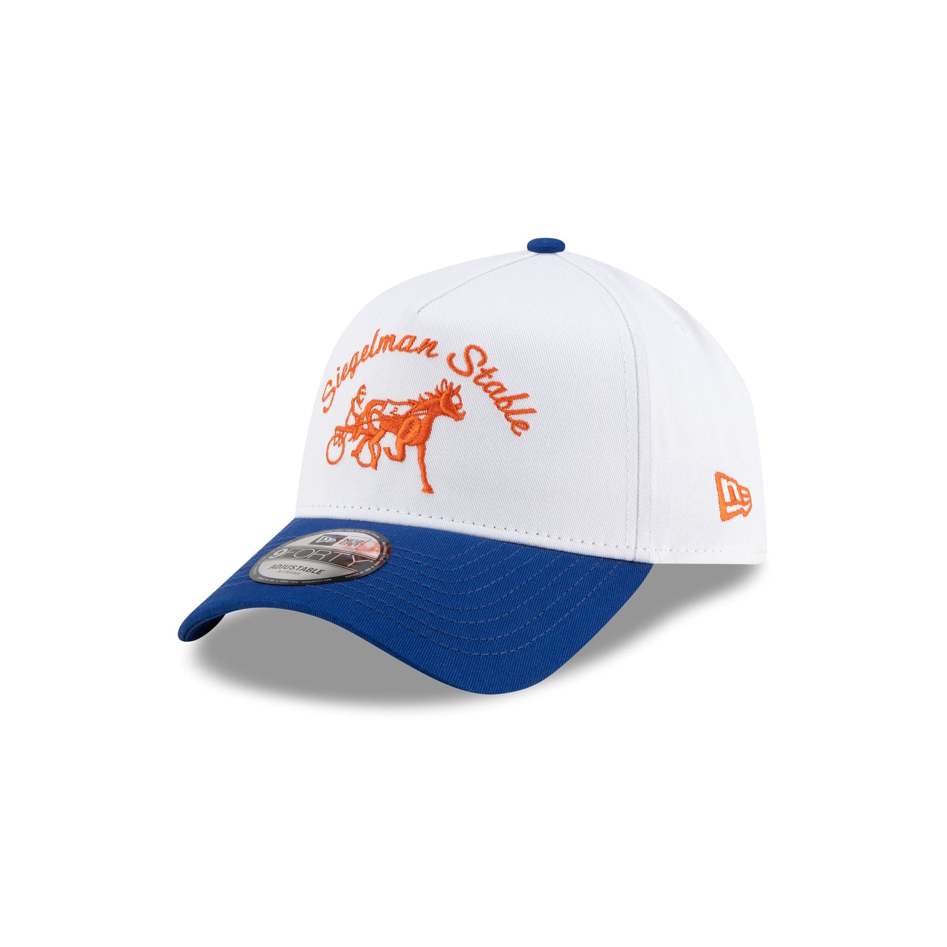 Siegelman Stable x New York Mets Blue Visor 9FORTY A-Frame Snapback Hat - Image 3