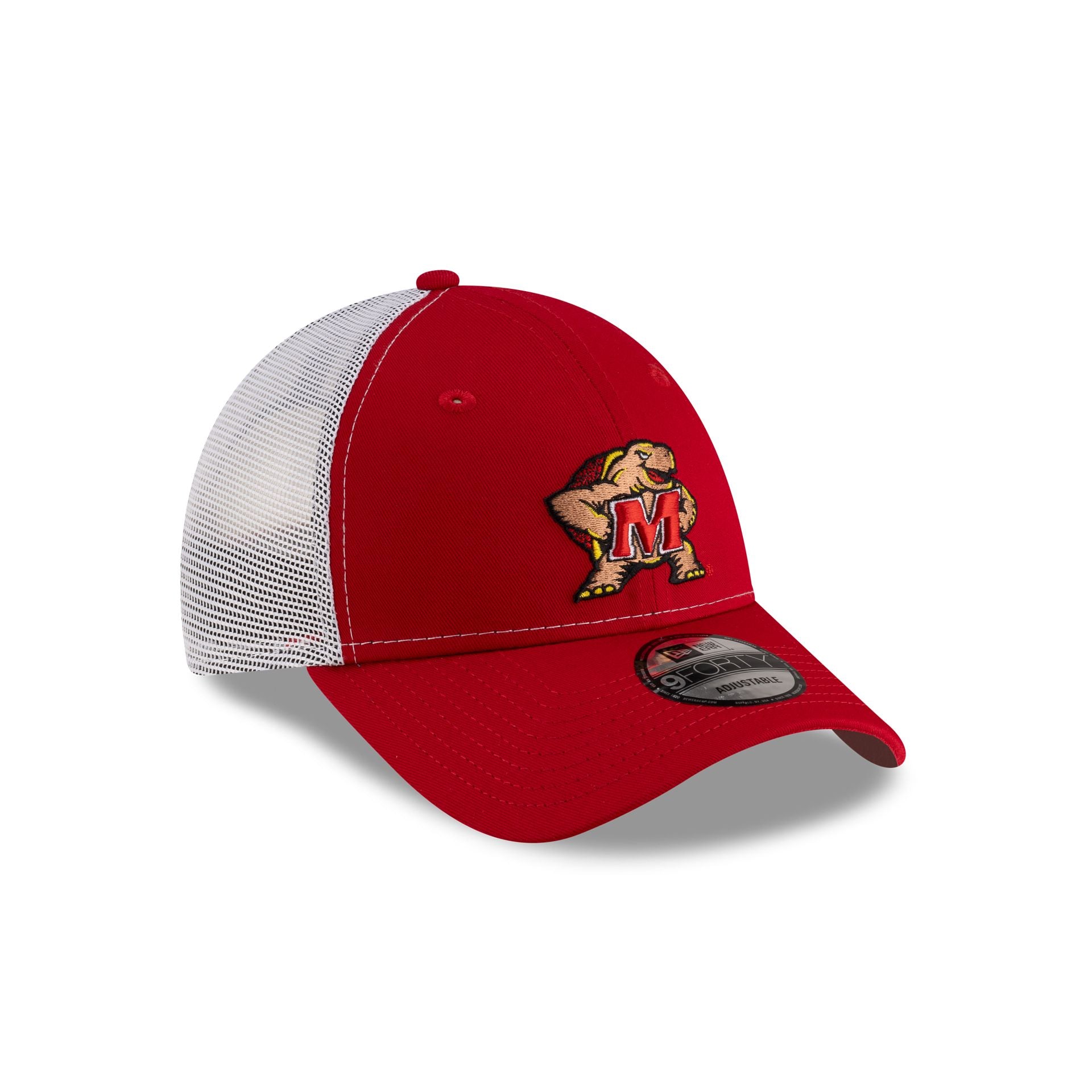 Maryland Terrapins Scarlet White Mesh 9FORTY Trucker - Image 3