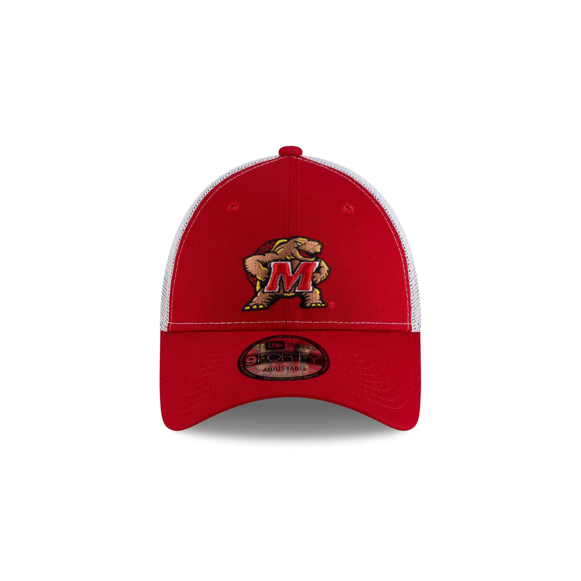 Maryland Terrapins Scarlet White Mesh 9FORTY Trucker - Image 2