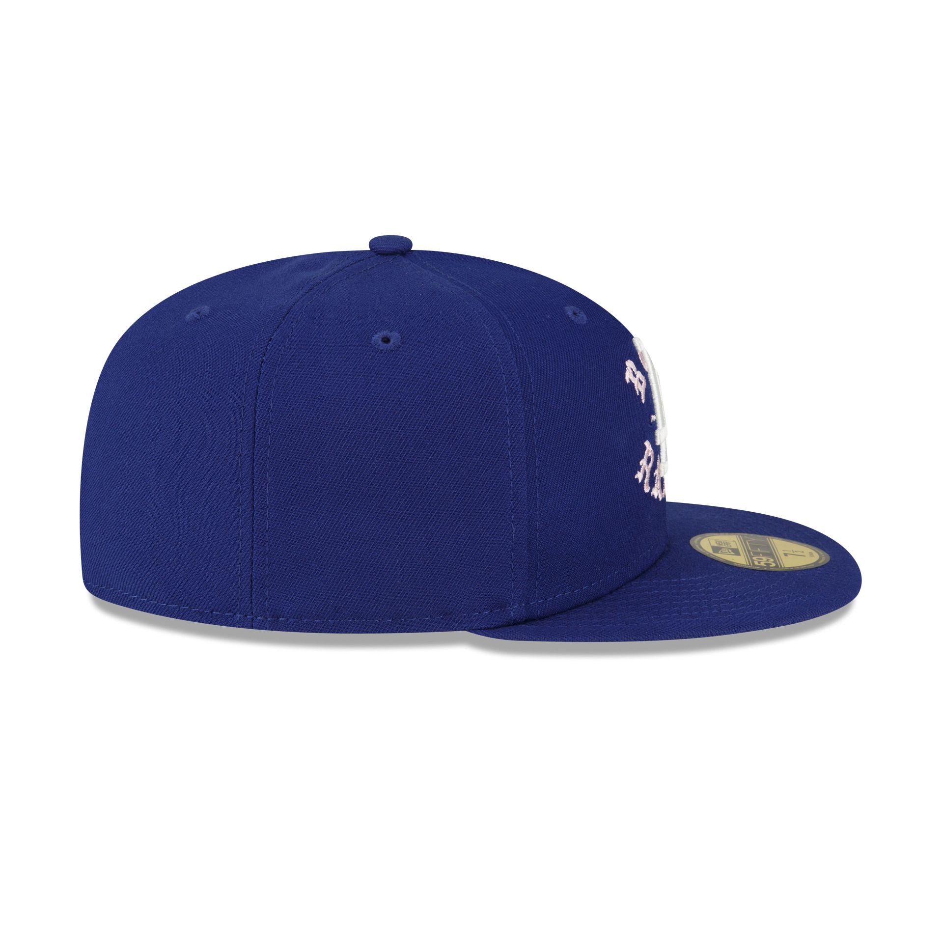 Born X Raised x Los Angeles Dodgers Royal and Pink 59FIFTY Fitted Hat - Image 5