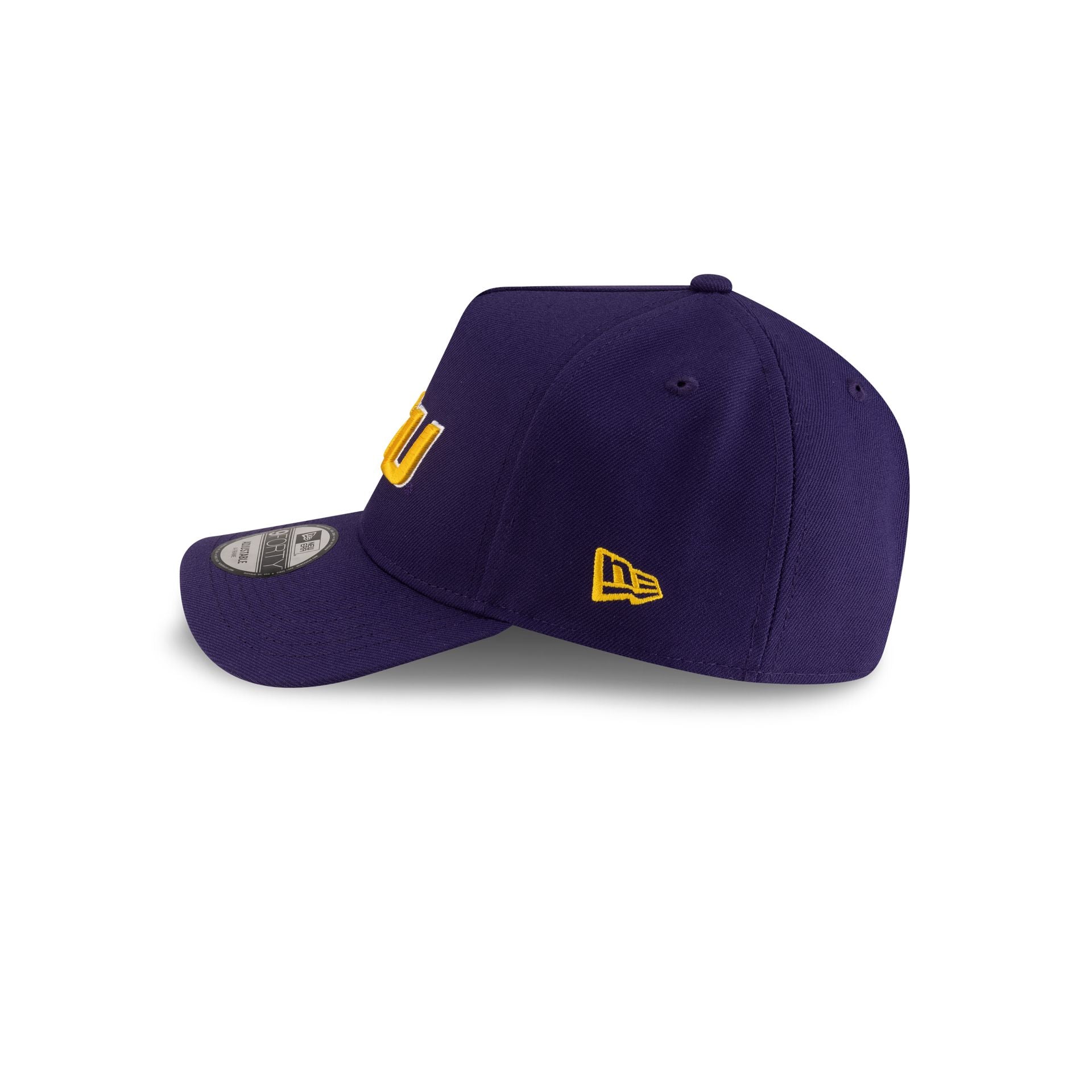LSU Tigers Purple 9FORTY A-Frame Snapback Hat - Image 4