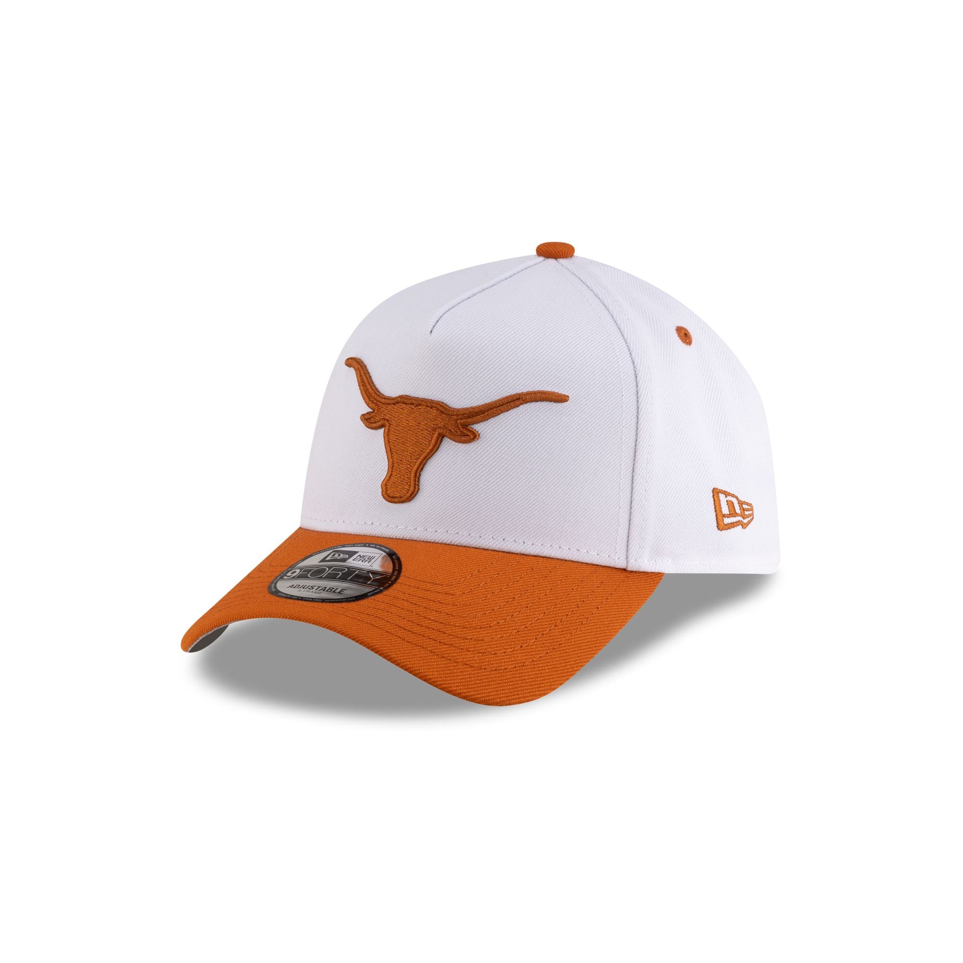 Texas Longhorns White 9FORTY A-Frame Snapback Hat