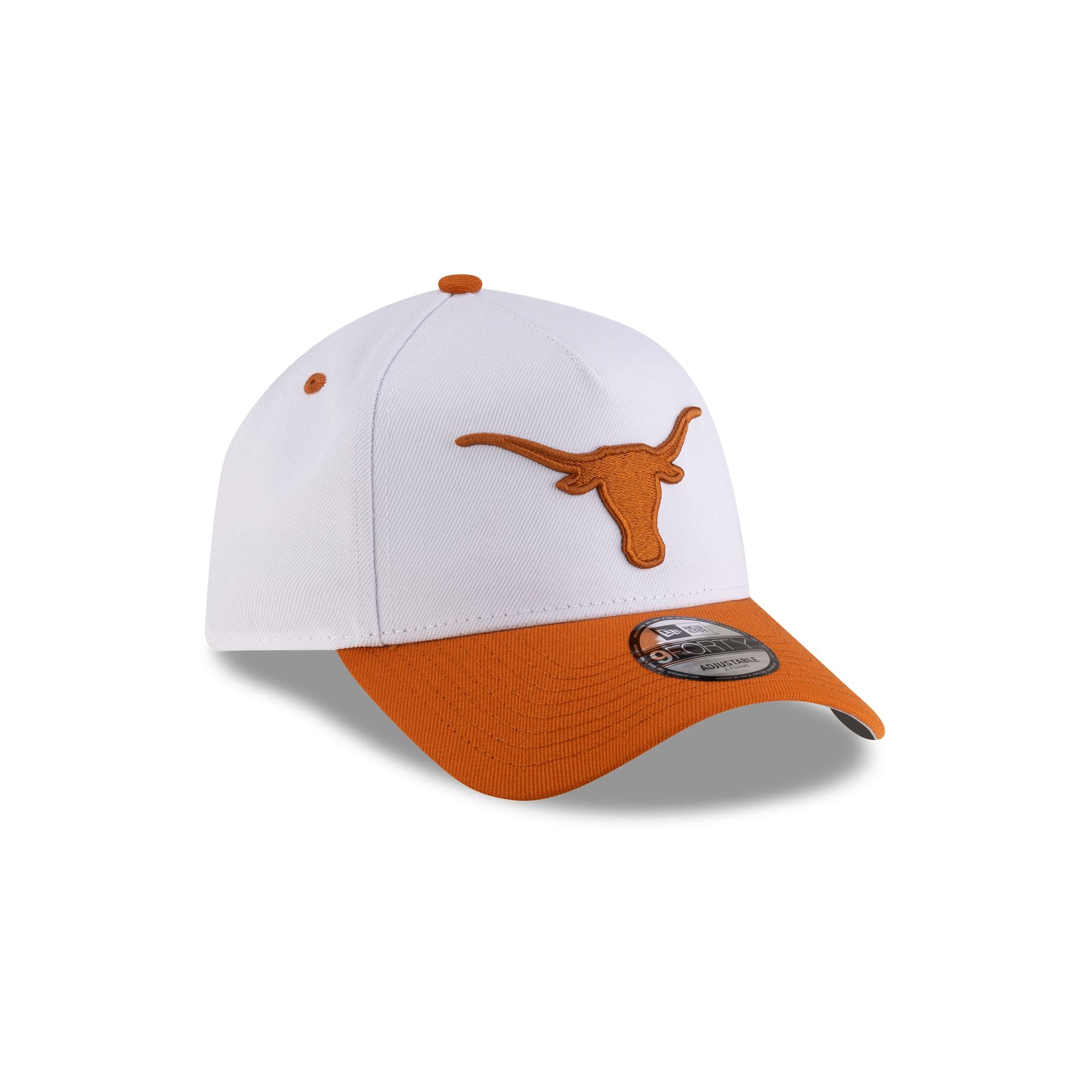 Texas Longhorns White 9FORTY A-Frame Snapback Hat - Image 3