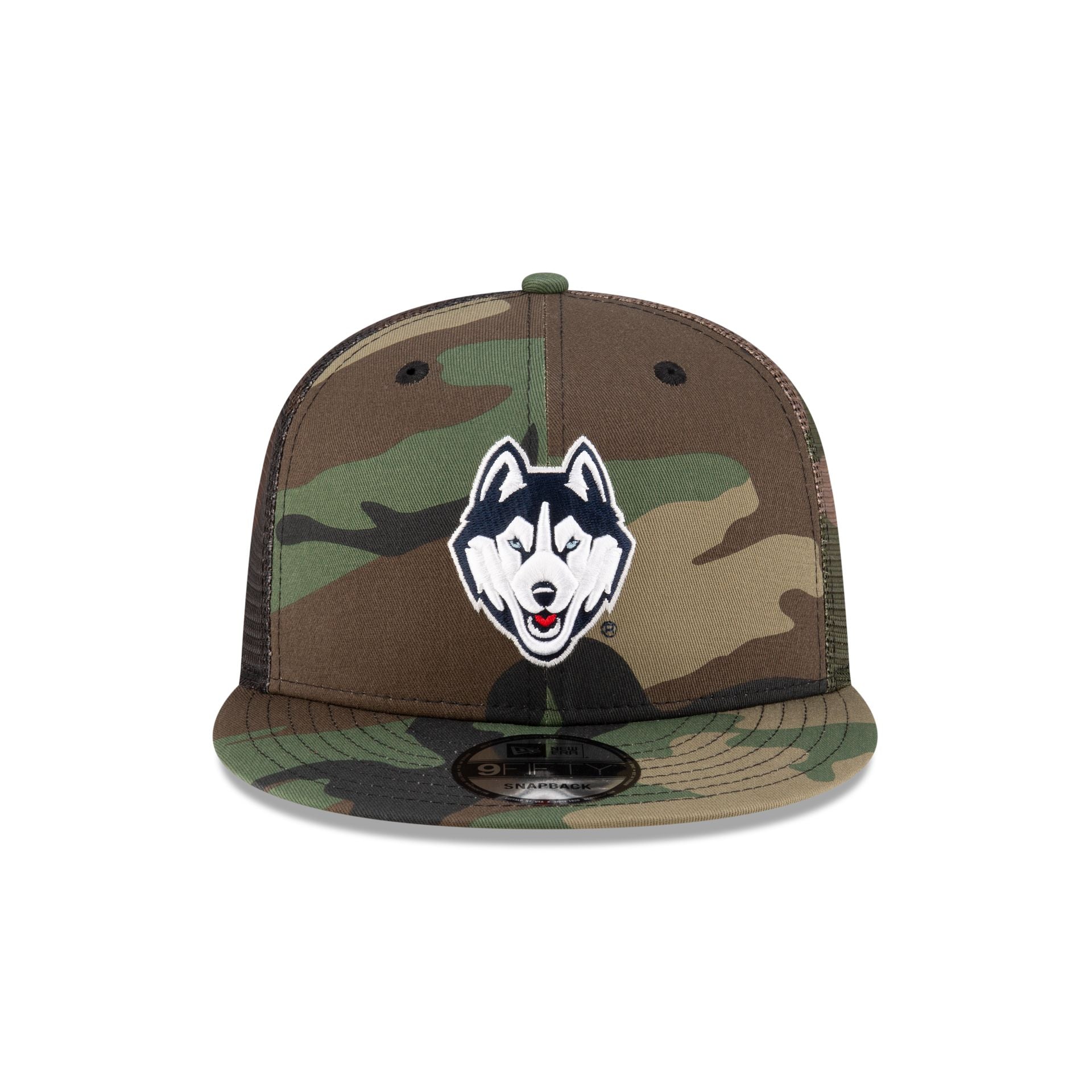 Connecticut Huskies Camo 9FIFTY Trucker Hat - Image 2