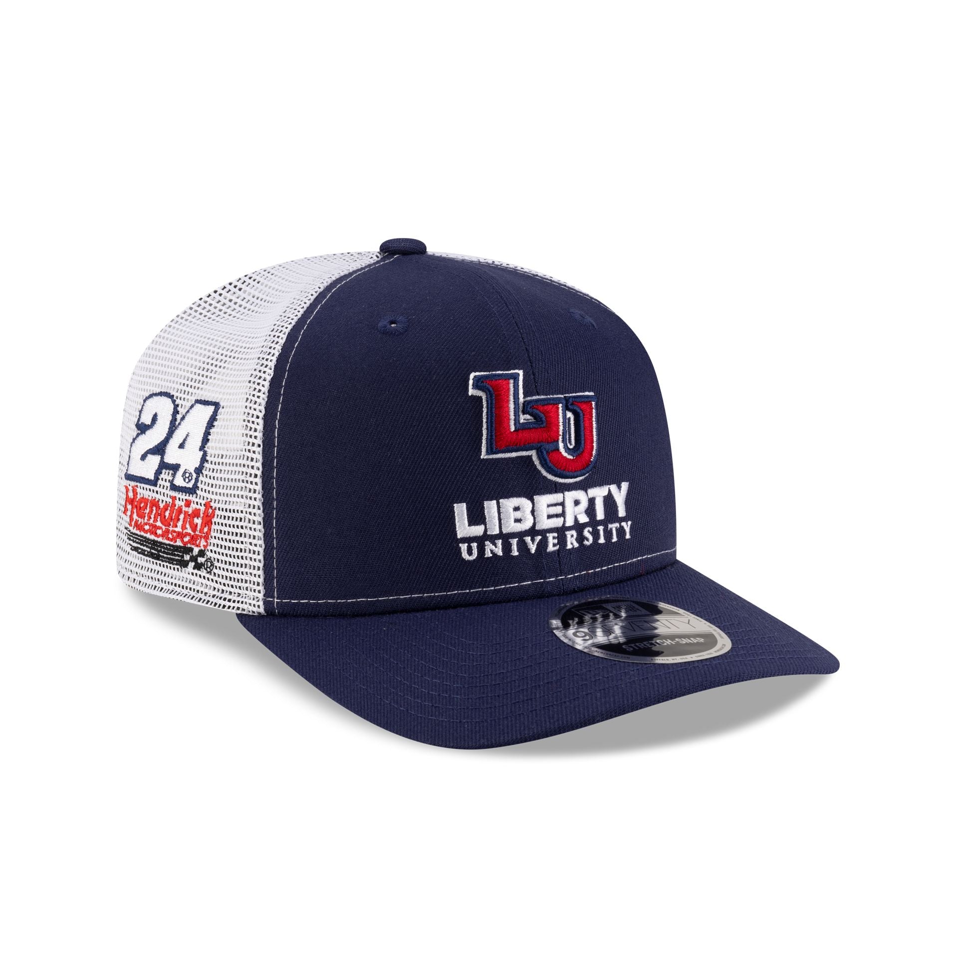 Hendrick Motorsports William Byron Liberty University Partner 9SEVENTY Stretch-Snap Trucker Hat