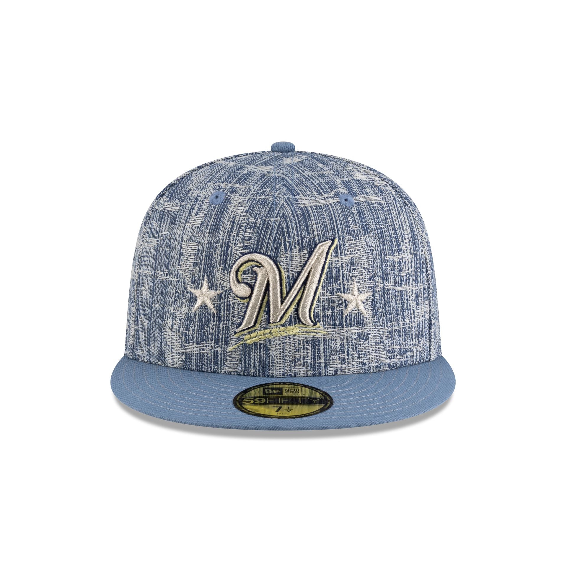 Tyler Herro x Milwaukee Brewers Distressed Denim 59FIFTY Fitted Hat - Image 2