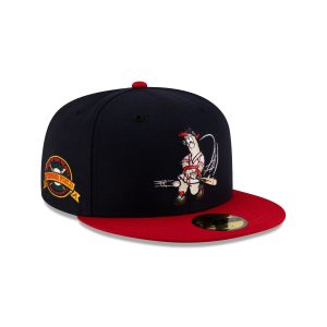 Atlanta Braves Mascot Navy 59FIFTY Fitted Hat