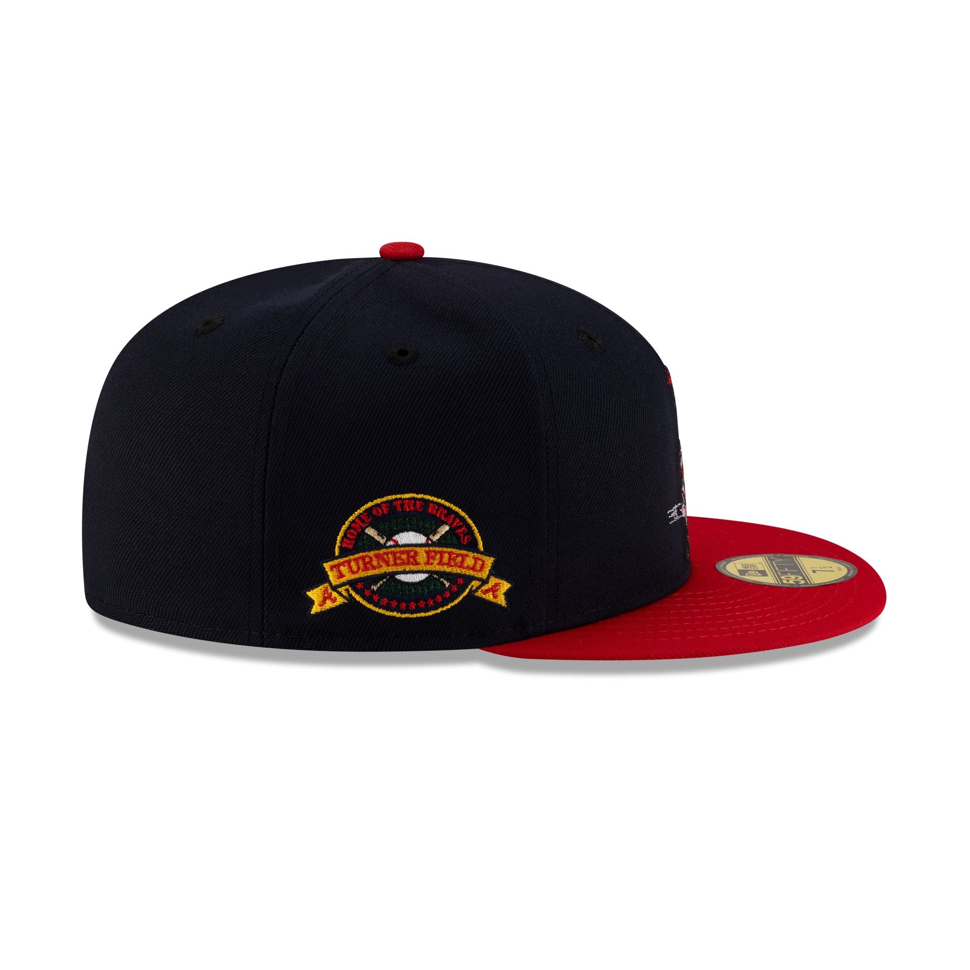 Atlanta Braves Mascot Navy 59FIFTY Fitted Hat - Image 4