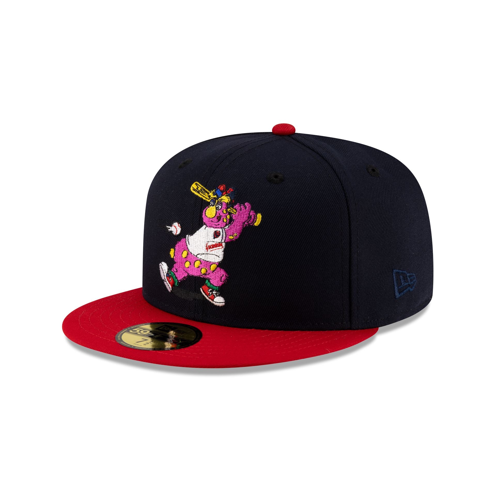 Cleveland Guardians Mascot Navy 59FIFTY Fitted Hat - Image 3