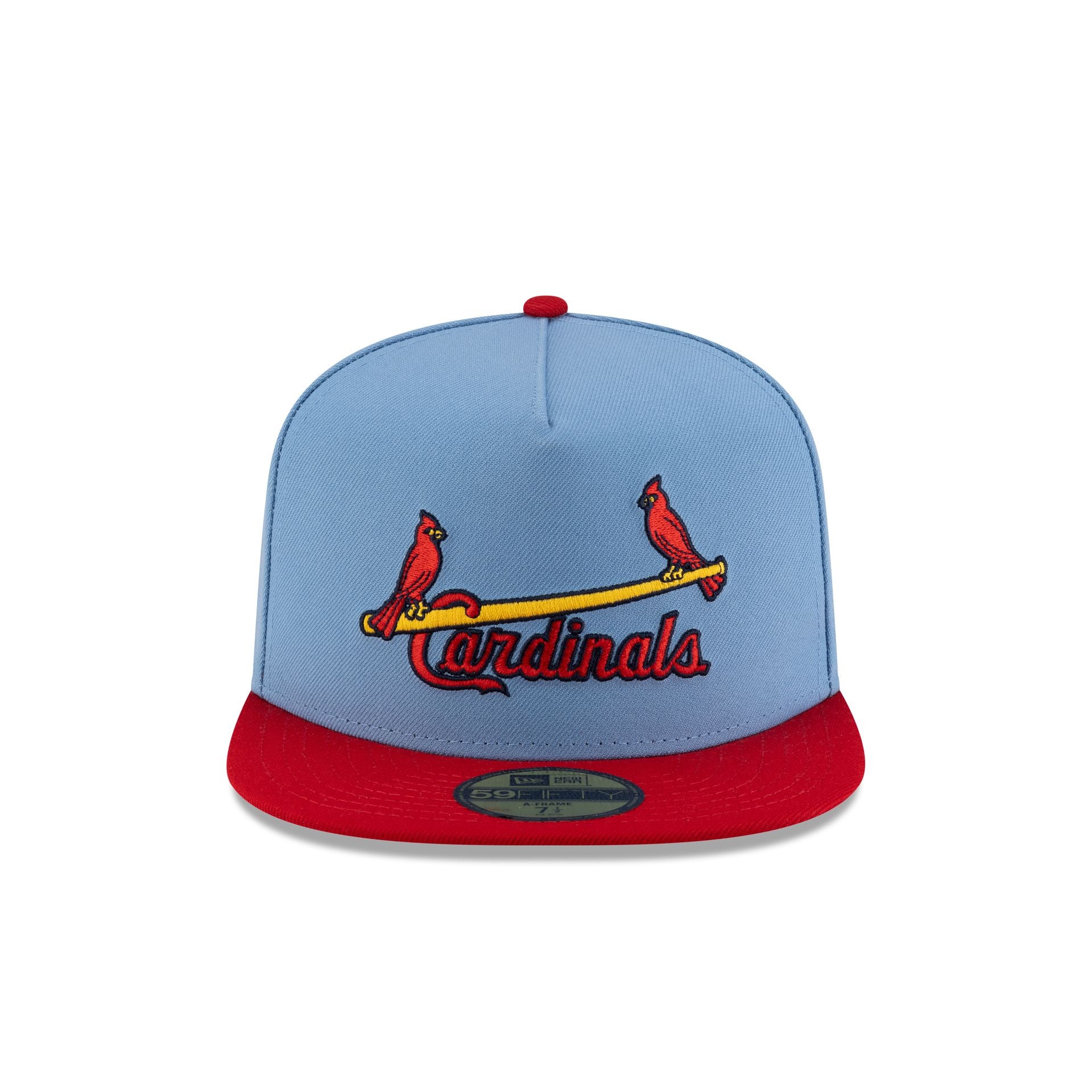 Just Caps Sky Blue St. Louis Cardinals 59FIFTY A-Frame Fitted Hat - Image 2