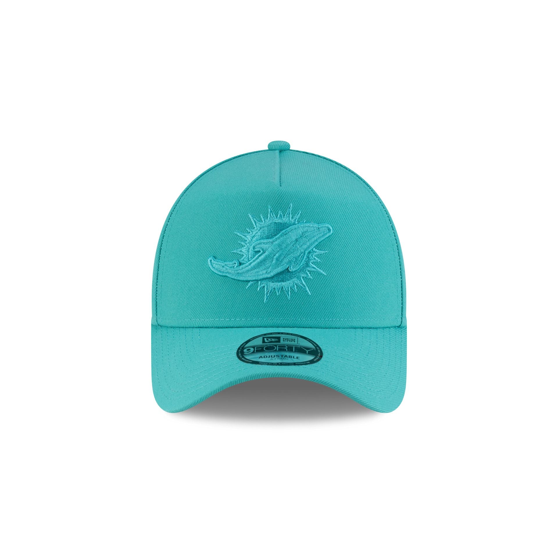 Miami Dolphins Teal 9FORTY A-Frame Snapback Hat - Image 2