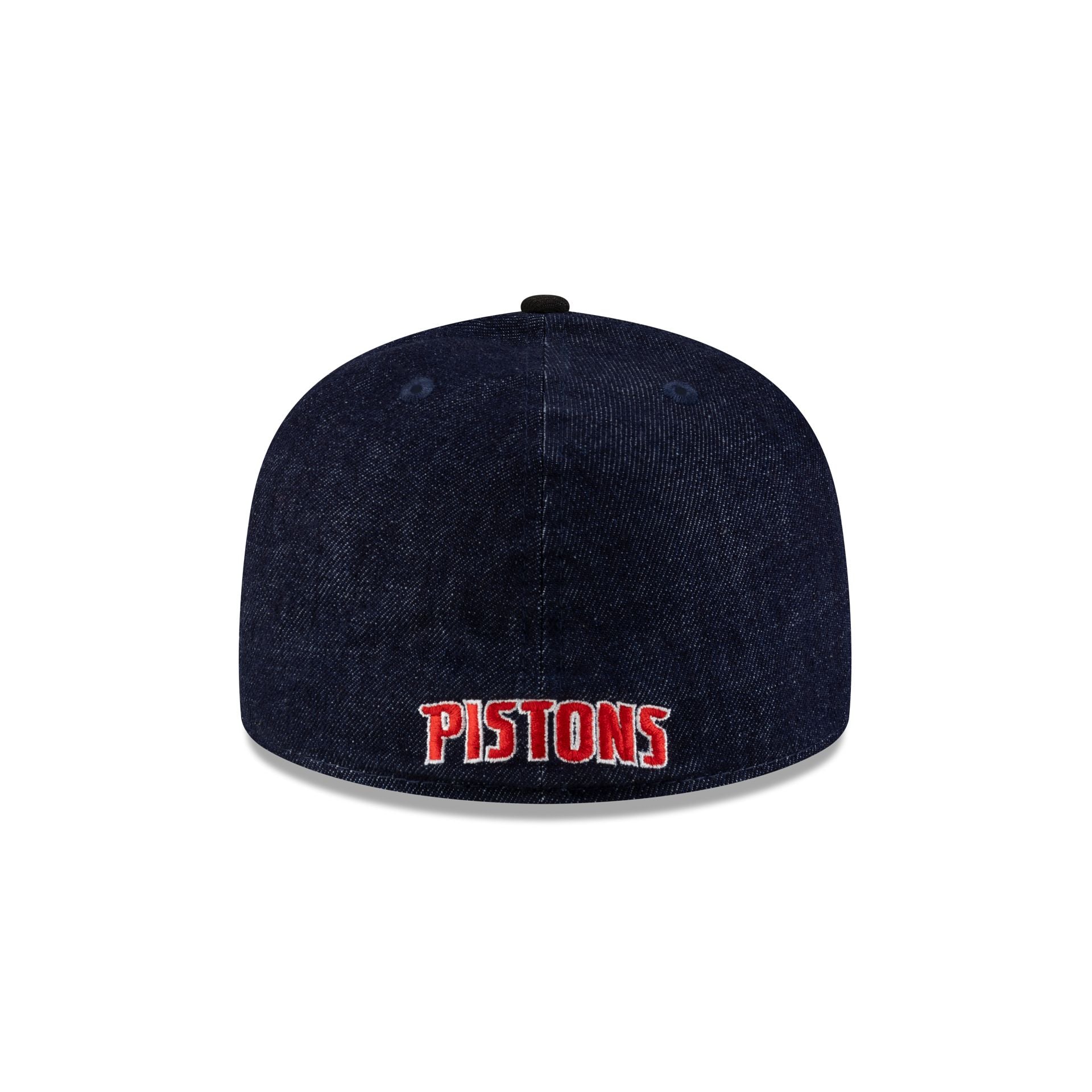 Detroit Pistons Navy Denim 59FIFTY A-Frame Fitted Hat - Image 6