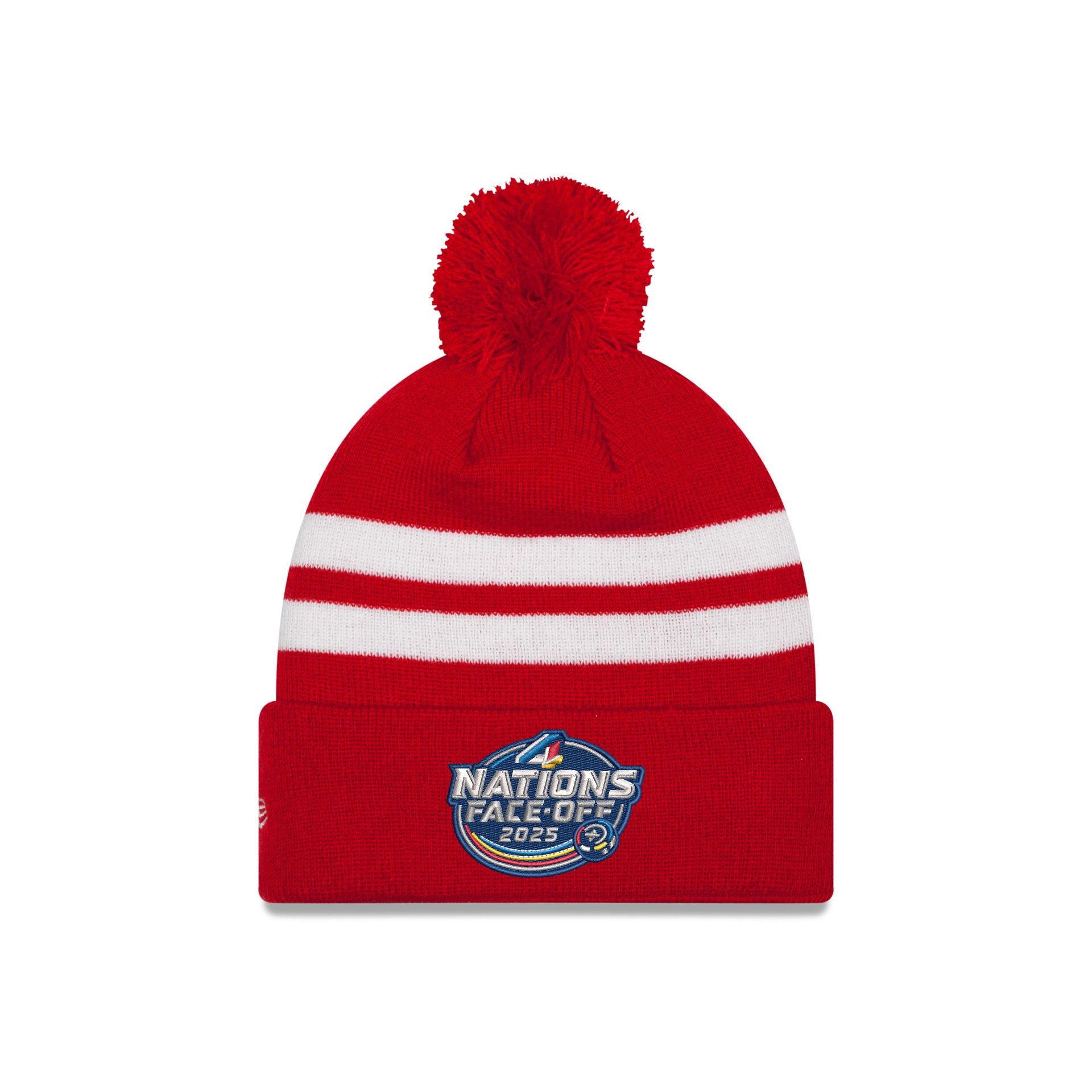 Canada 2025 4 Nations Face-Off Pom Knit Hat - Image 2