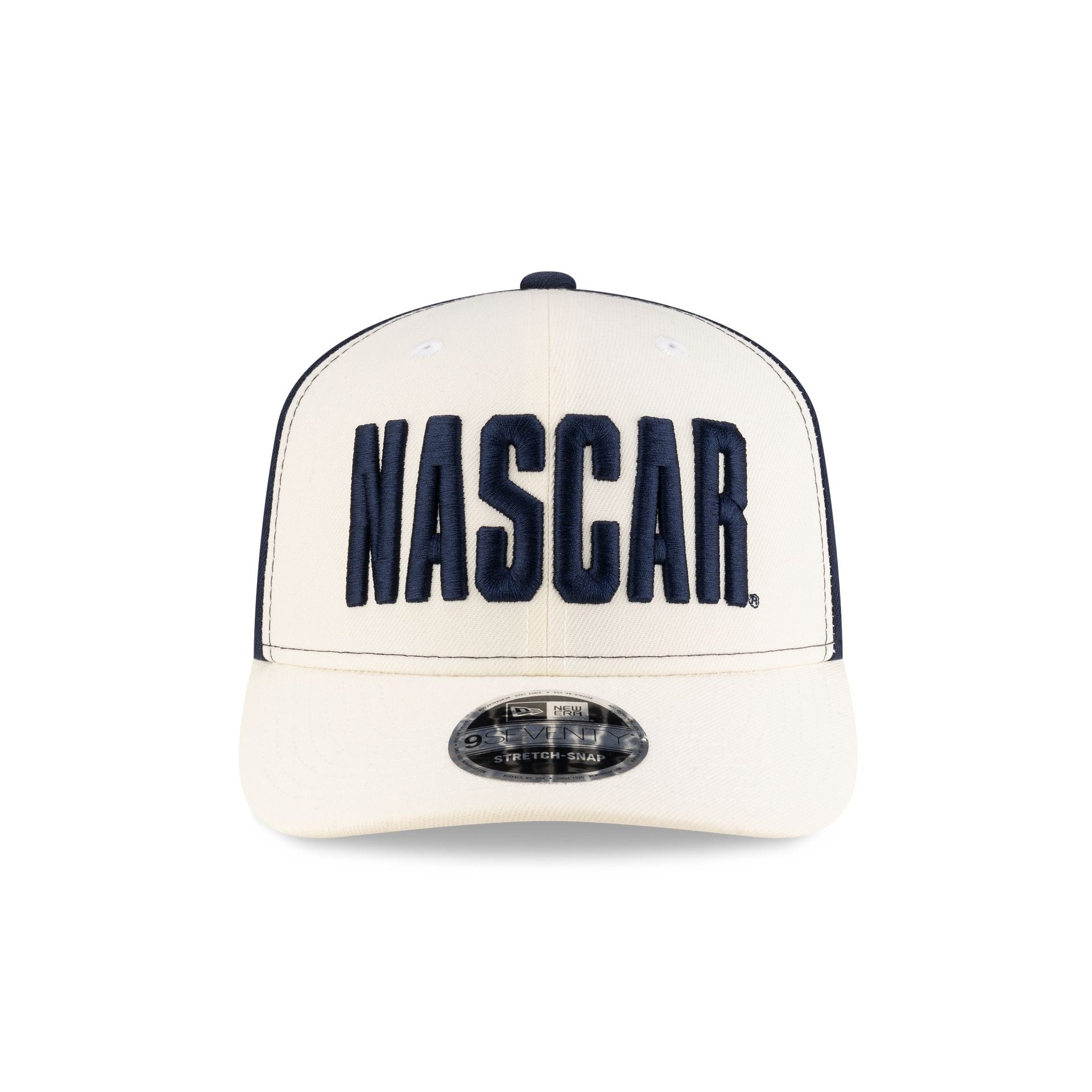 NASCAR Chicago Street Race Chrome Navy 9SEVENTY Stretch-Snap Hat - Image 2
