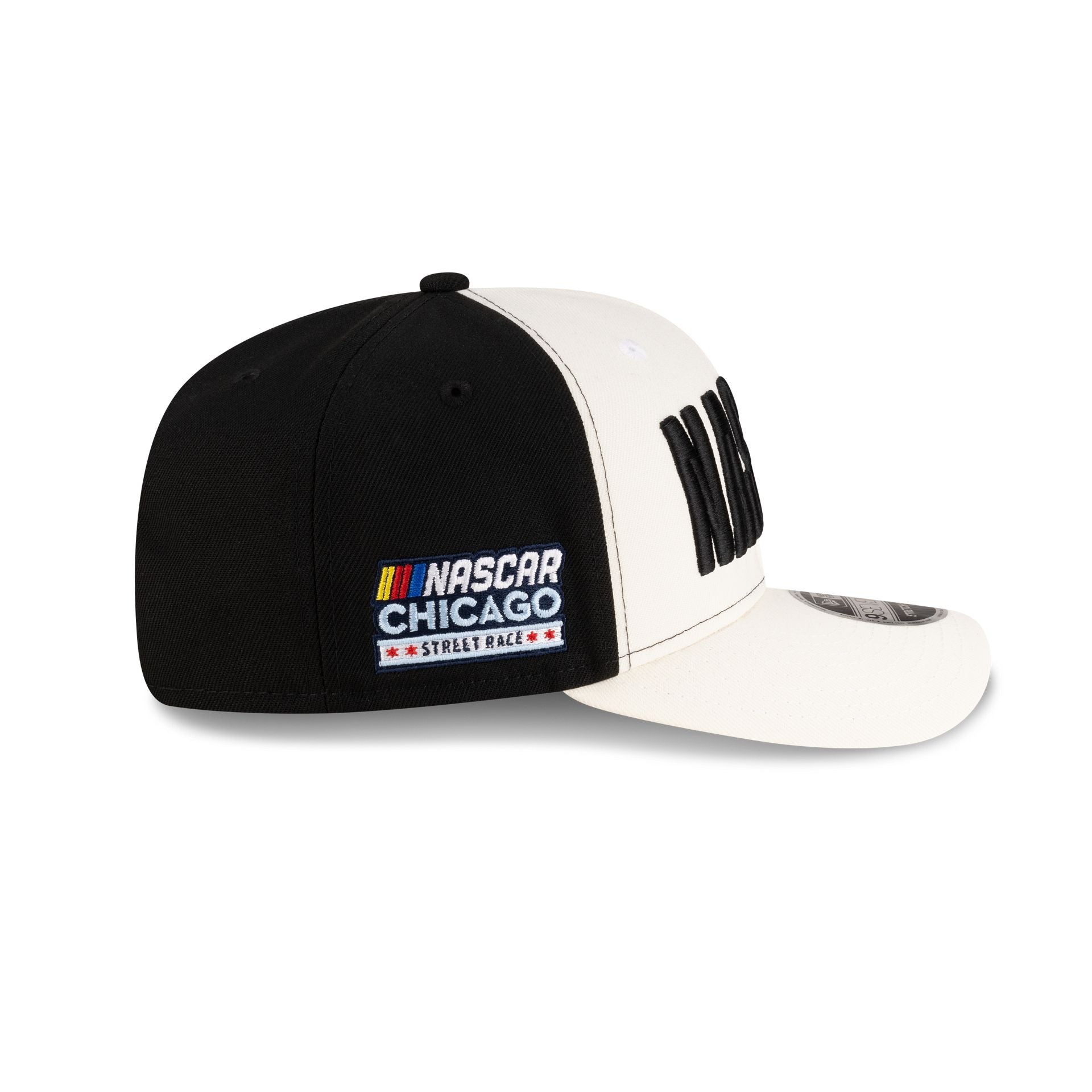 NASCAR Chicago Street Race Chrome Black 9SEVENTY Stretch-Snap Hat - Image 4