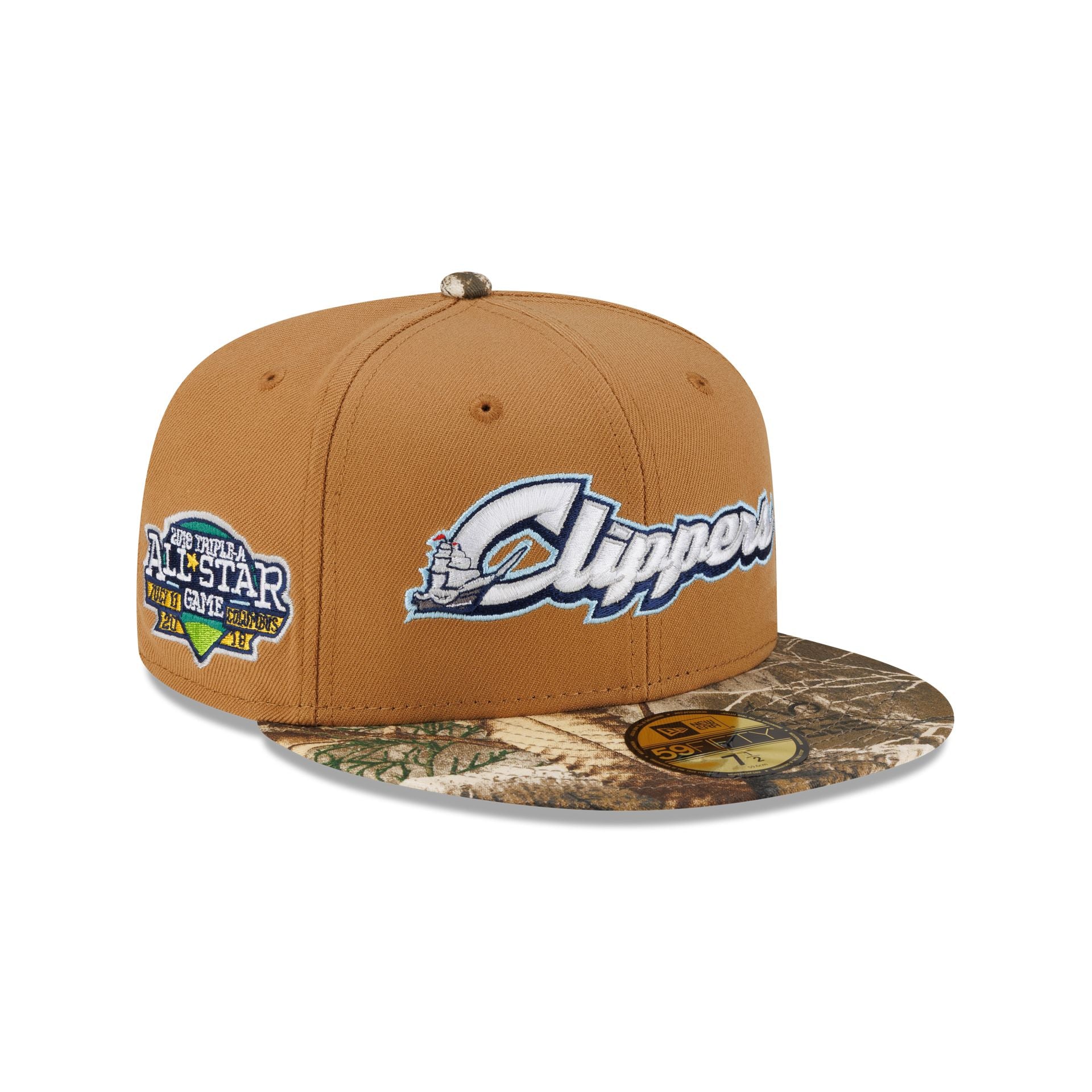 Just Caps Realtree Columbus Clippers 59FIFTY Fitted Hat