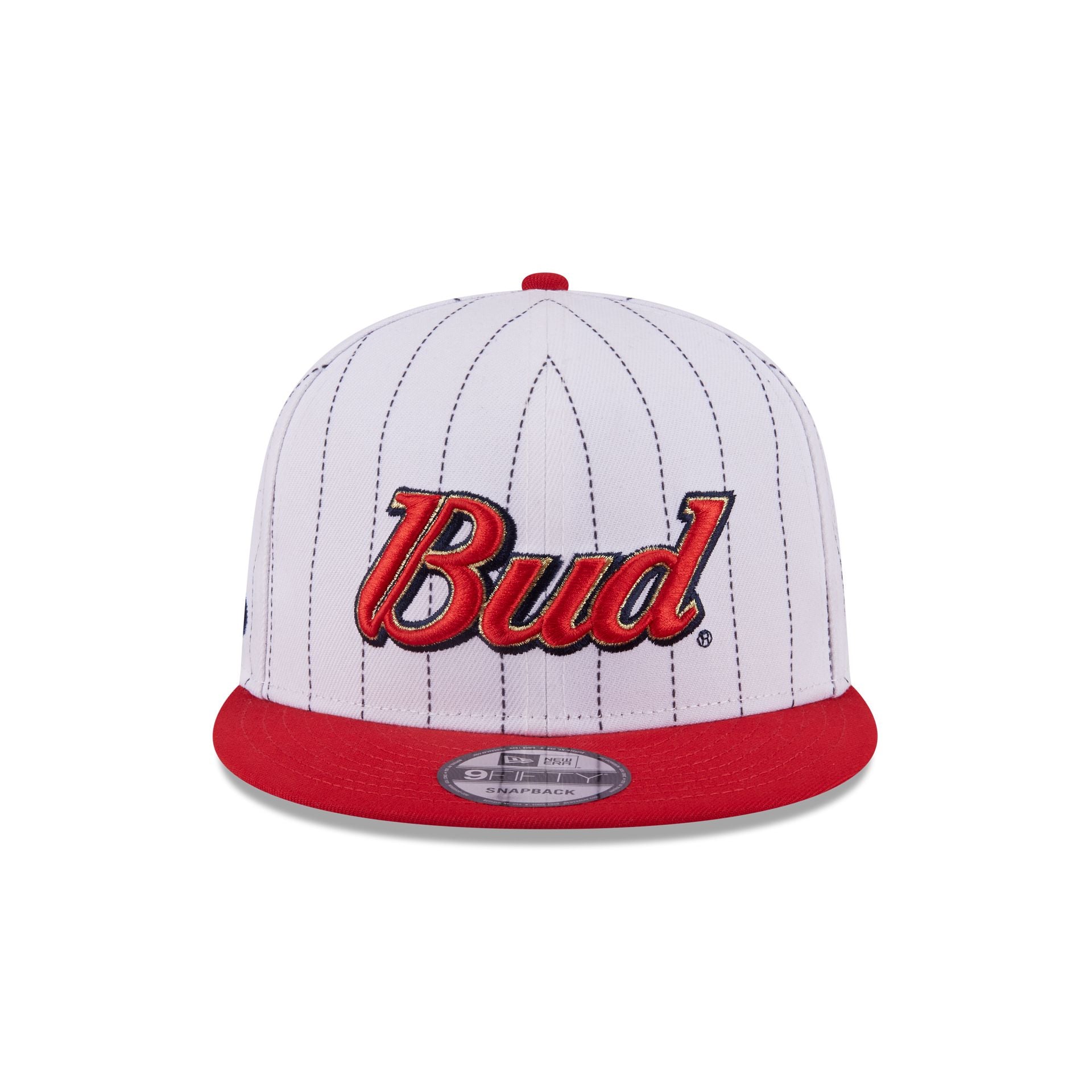 Dale Earnhardt Jr. x Budweiser Pinstripe 9FIFTY Snapback Hat - Image 2