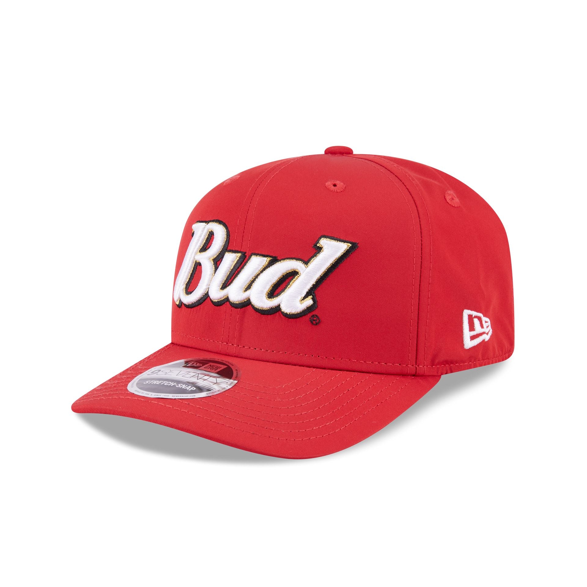 Dale Earnhardt Jr. x Budweiser Red 9SEVENTY Stretch-Snap Hat - Image 3