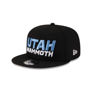 Utah Mammoth Black Stack 9FIFTY Snapback Hat
