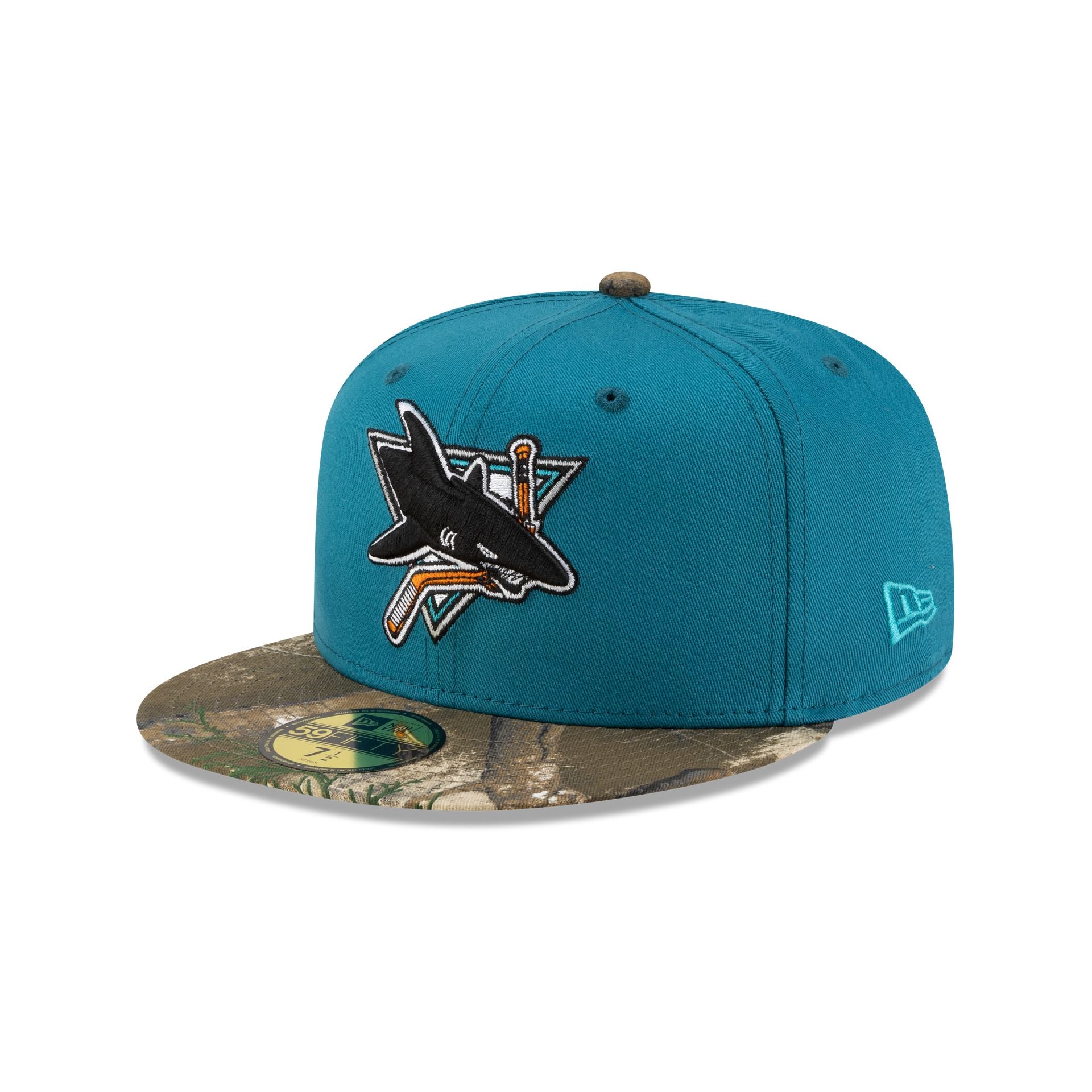 San Jose Sharks Realtree Visor 59FIFTY Fitted Hat - Image 3