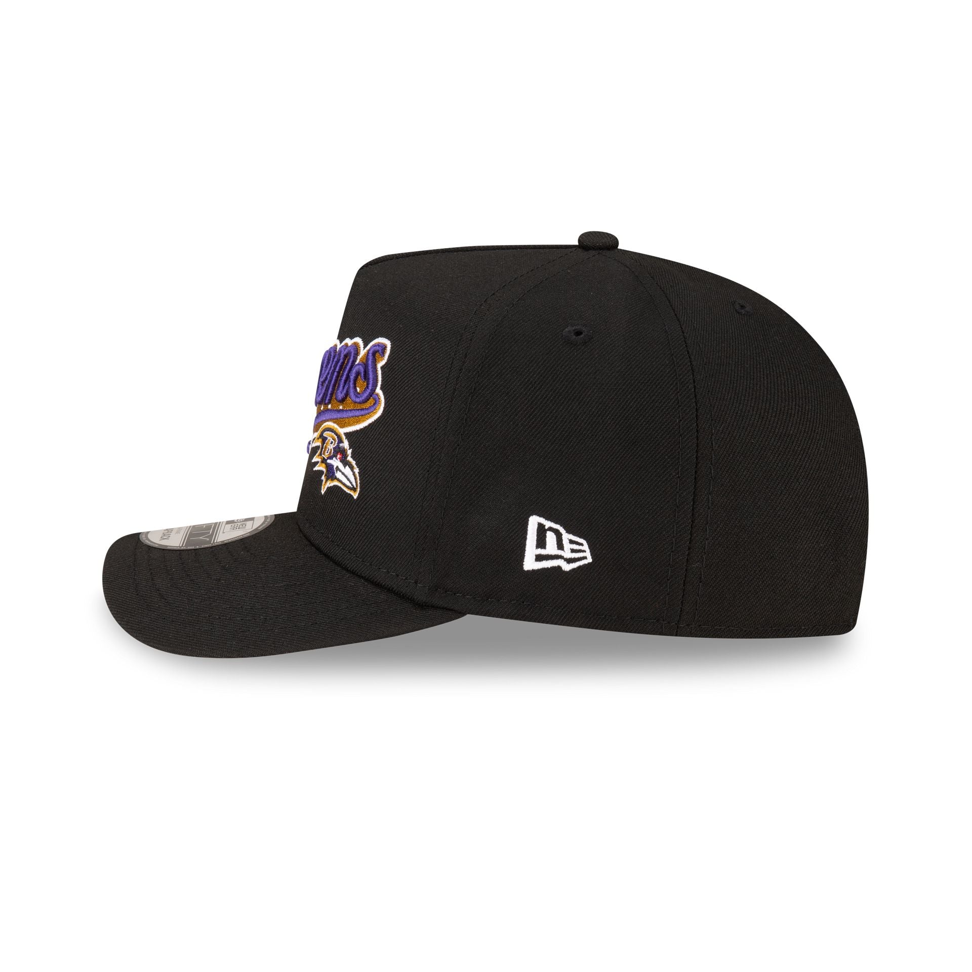 Born x Raised x Baltimore Ravens Script Black 9FIFTY A-Frame Snapback Hat - Image 4