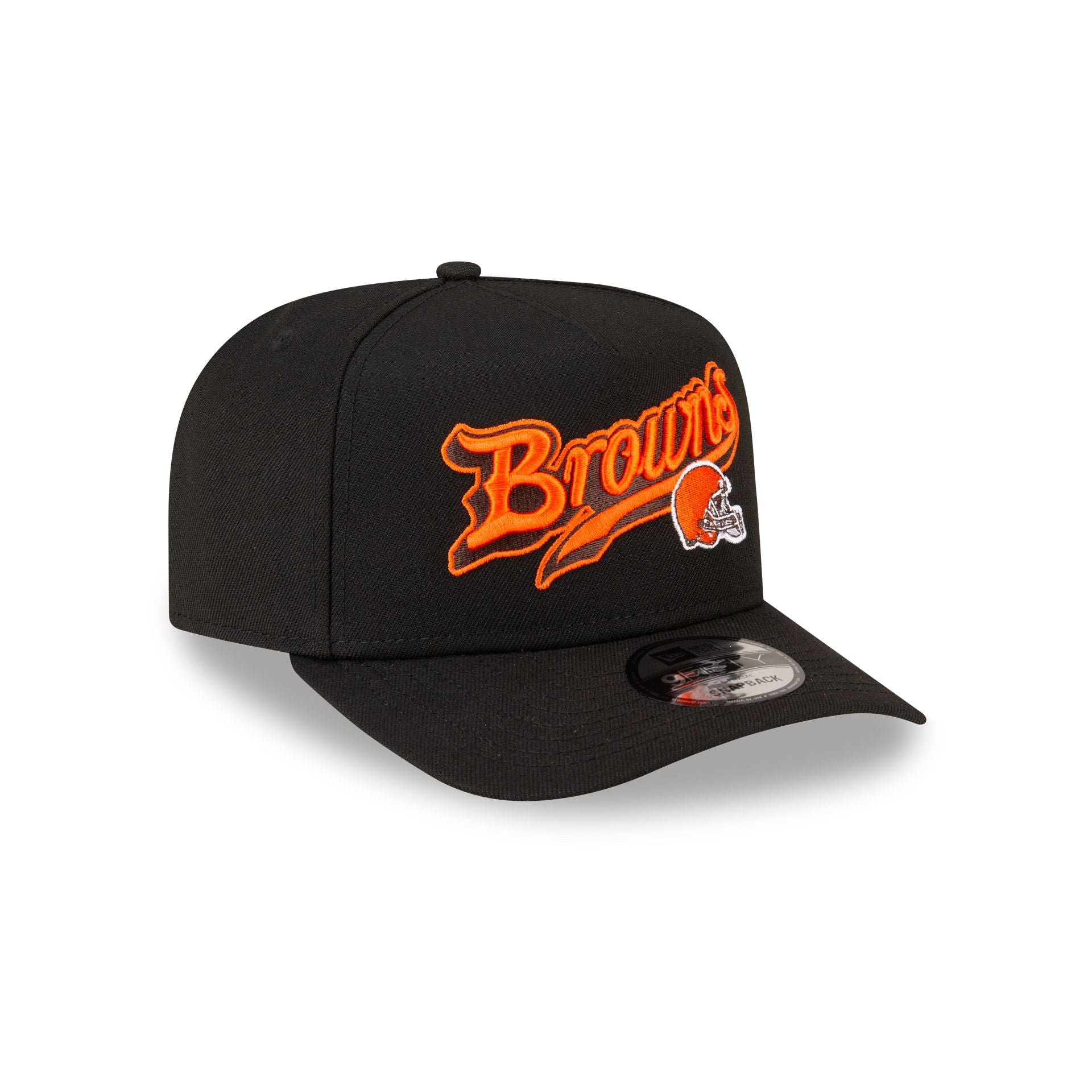 Born x Raised x Cleveland Browns Script Black 9FIFTY A-Frame Snapback Hat - Image 3
