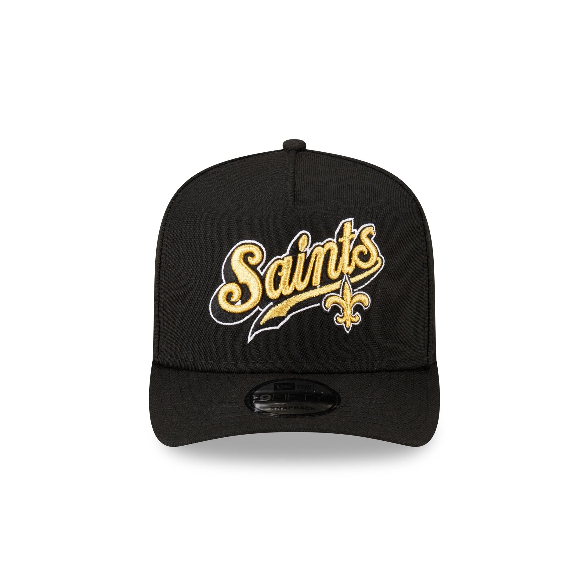 Born x Raised x New Orleans Saints Script Black 9FIFTY A-Frame Snapback Hat - Image 2