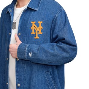 New York Mets Denim Coach Jacket
