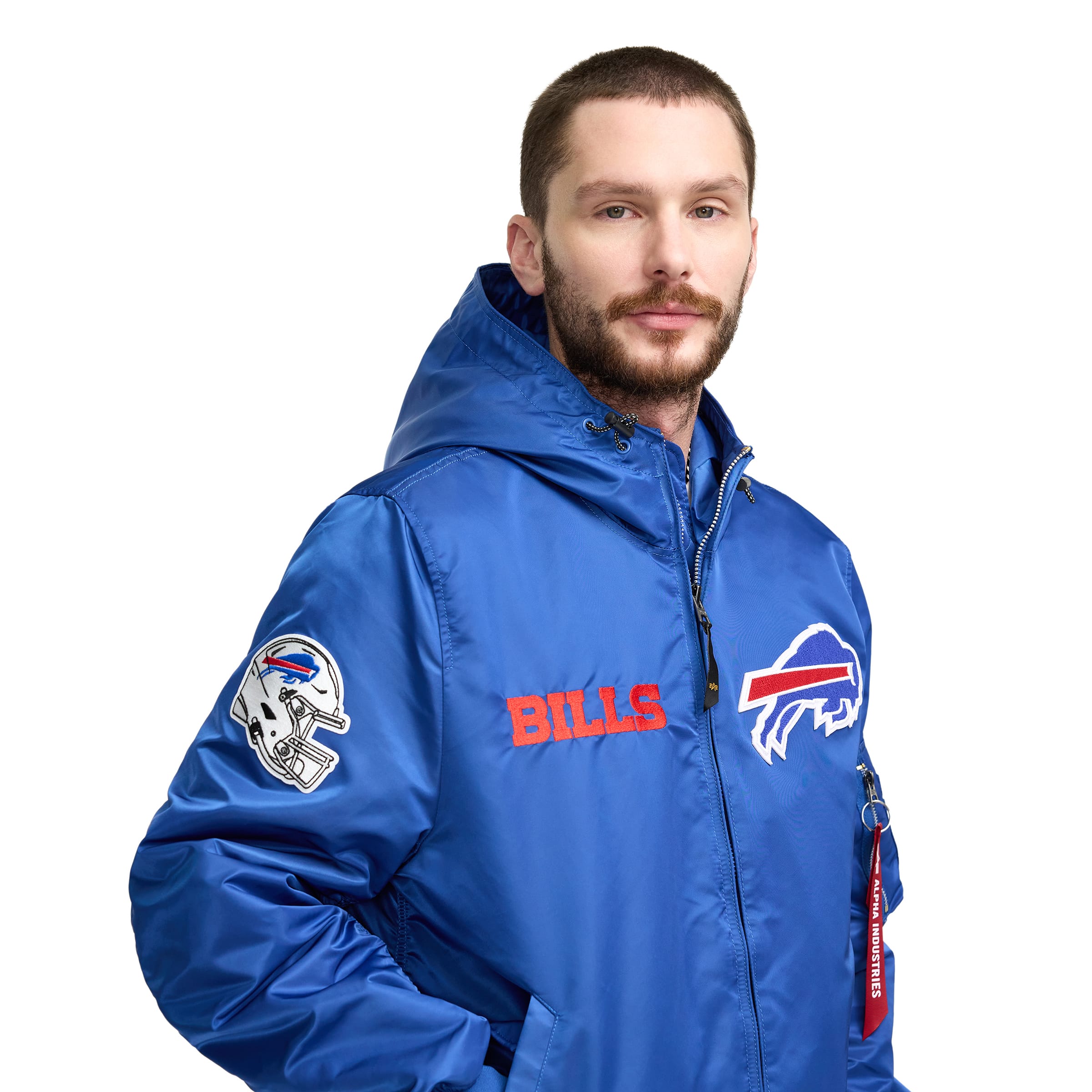 Alpha Industries x Chicago Bears L-2B Hooded Bomber Jacket - Image 2