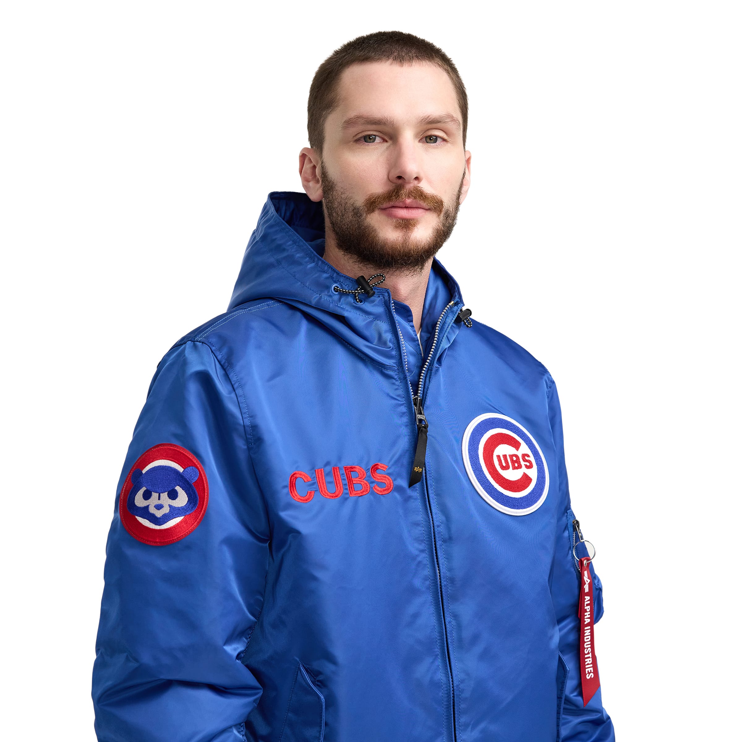 Alpha Industries x Brooklyn Dodgers Cooperstown L-2B Hooded Bomber Jacket - Image 2