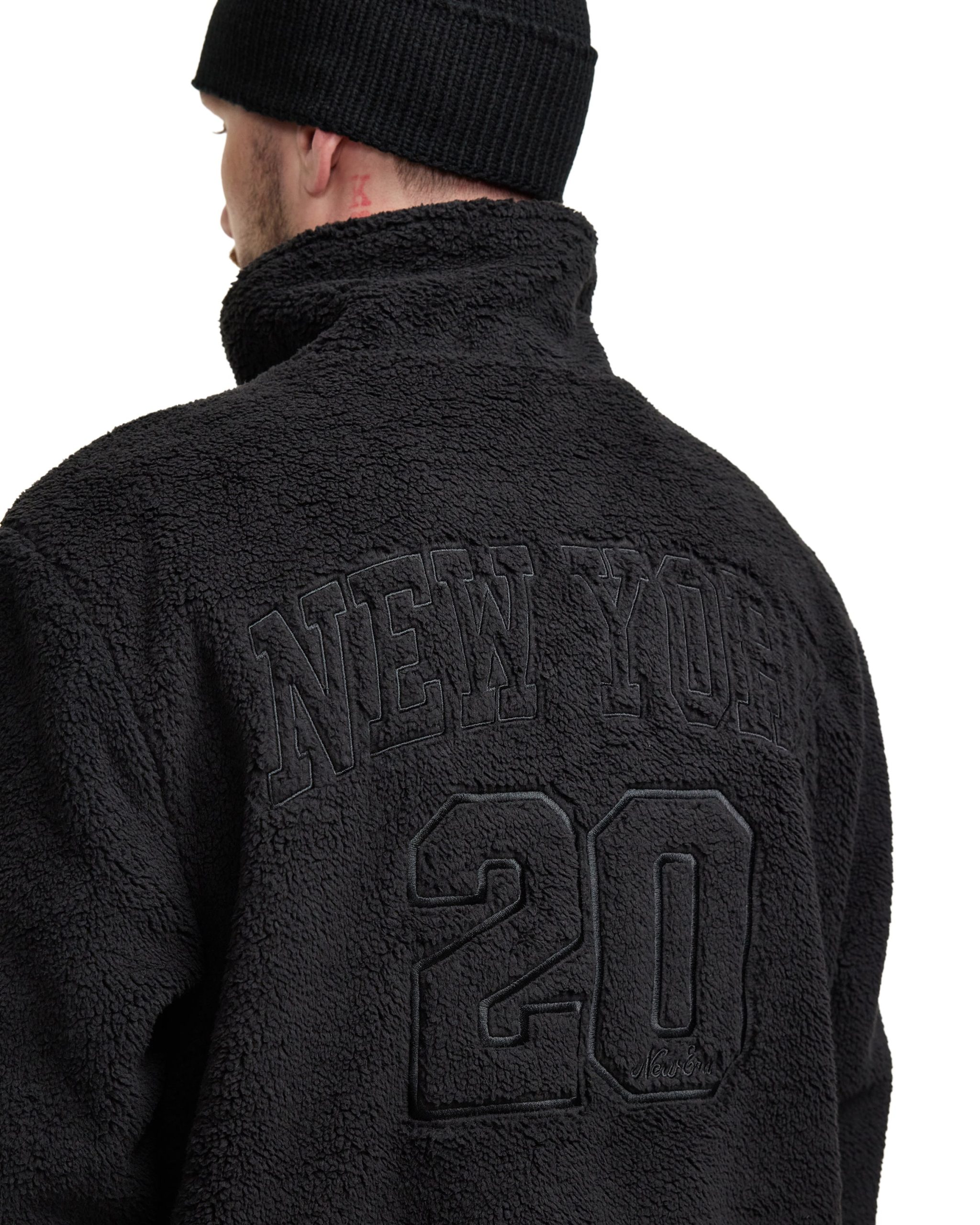 New Era Black Sherpa Jacket - Image 4