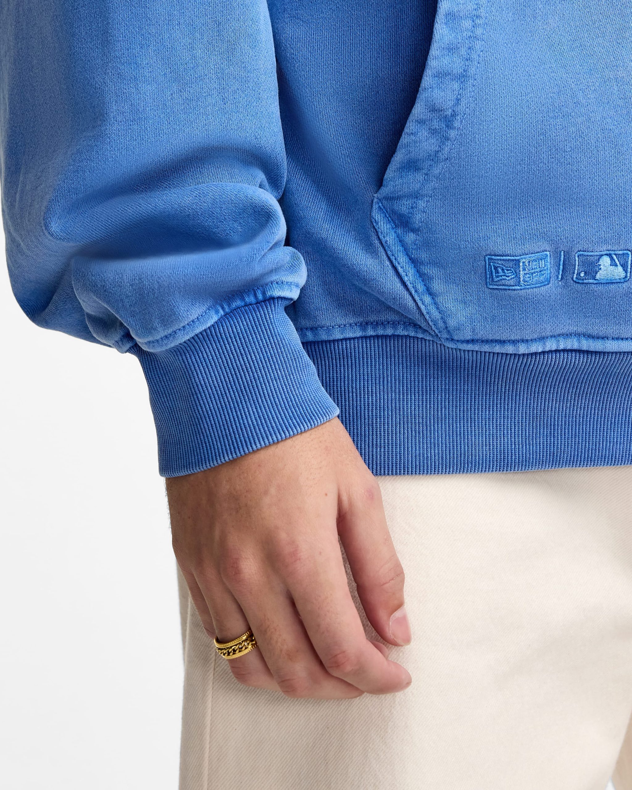 Boston Red Sox Pigment Logo Dress Blues Hoodie - Image 4