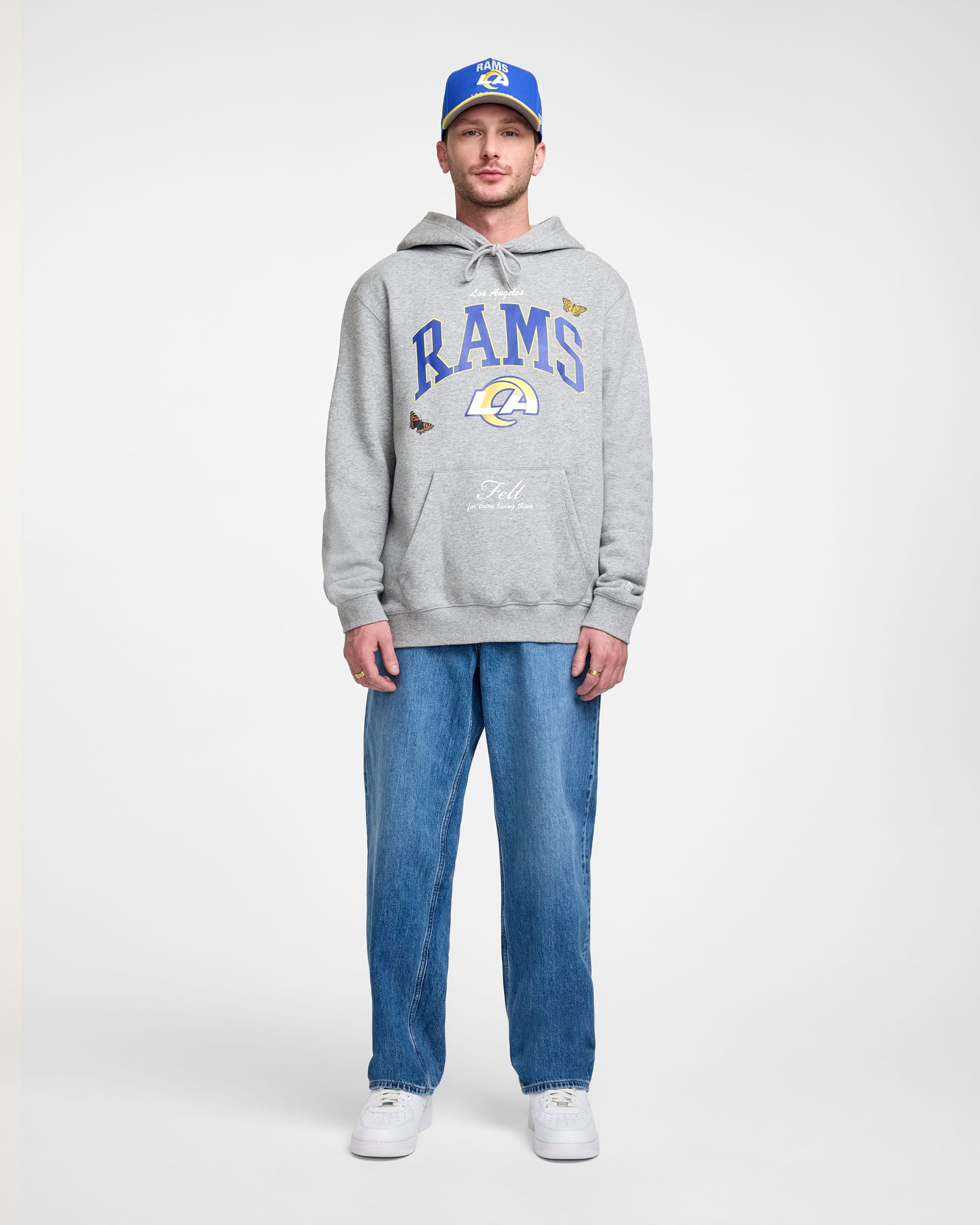 FELT x Los Angeles Rams Gray Hoodie - Image 5