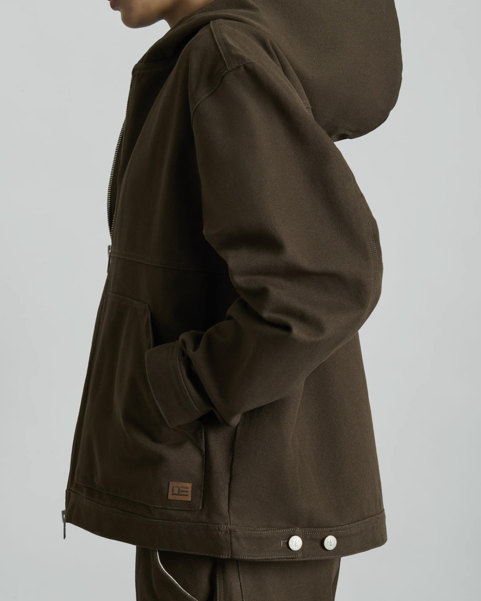 Forge Walnut Hooded Work Jacket - Image 5